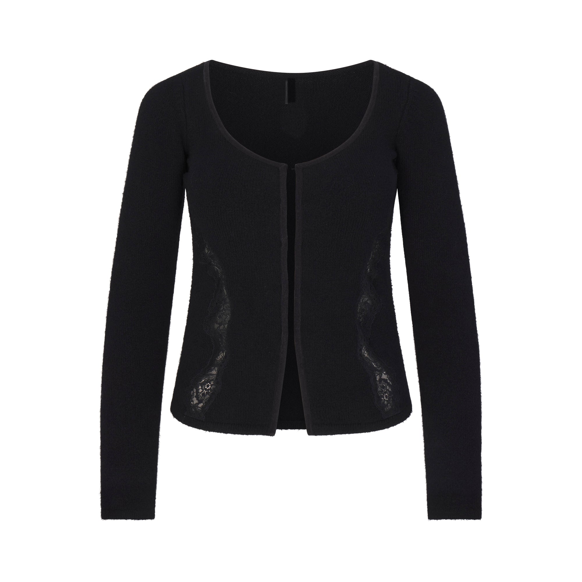 SKIMS LACE KNIT LONG SLEEVE CARDIGAN | OBSIDIAN - Sneaker Türkiye