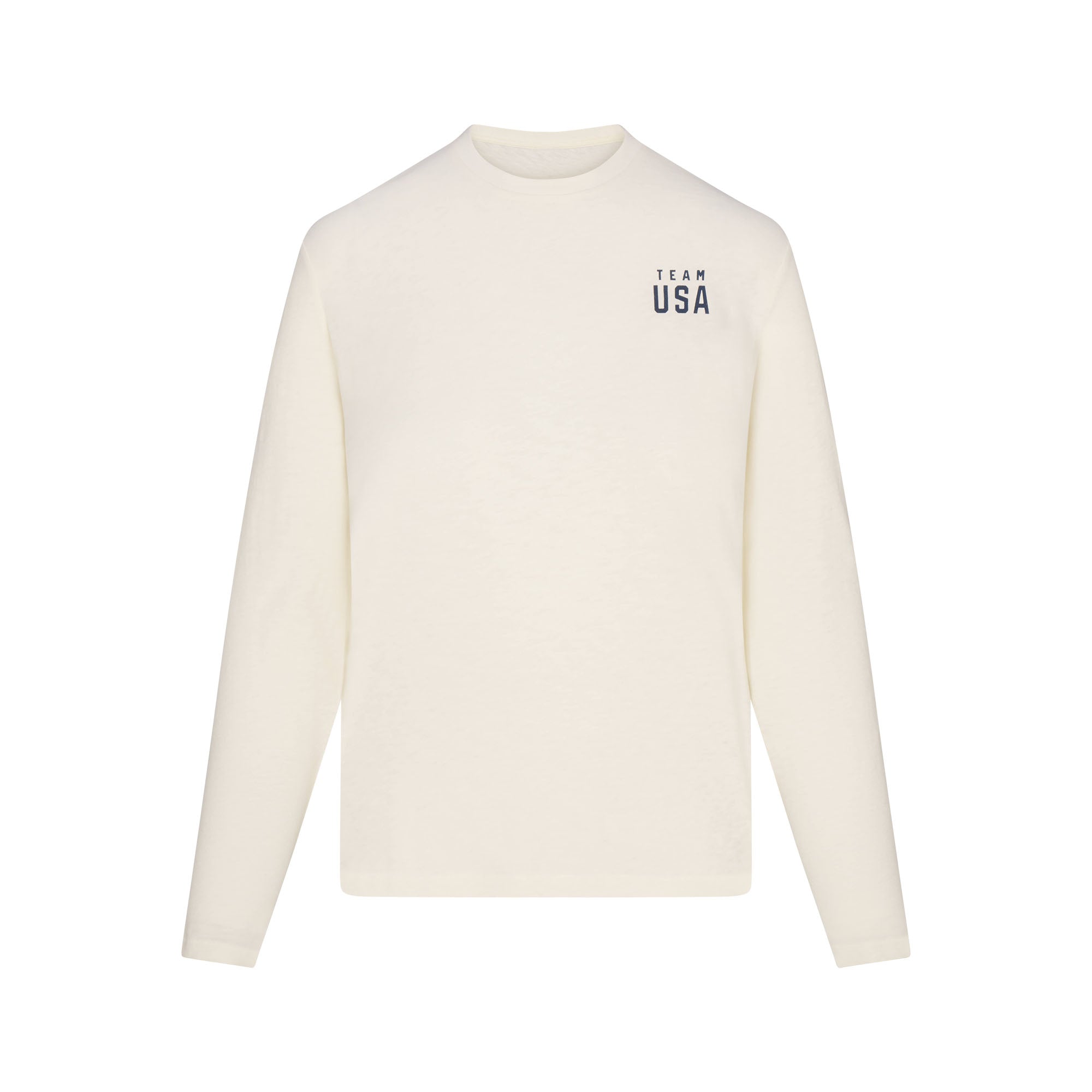 SKIMS FOR TEAM USA WORN IN JERSEY PARALYMPIC LONG SLEEVE T-SHIRT | ECRU - Sneaker Türkiye