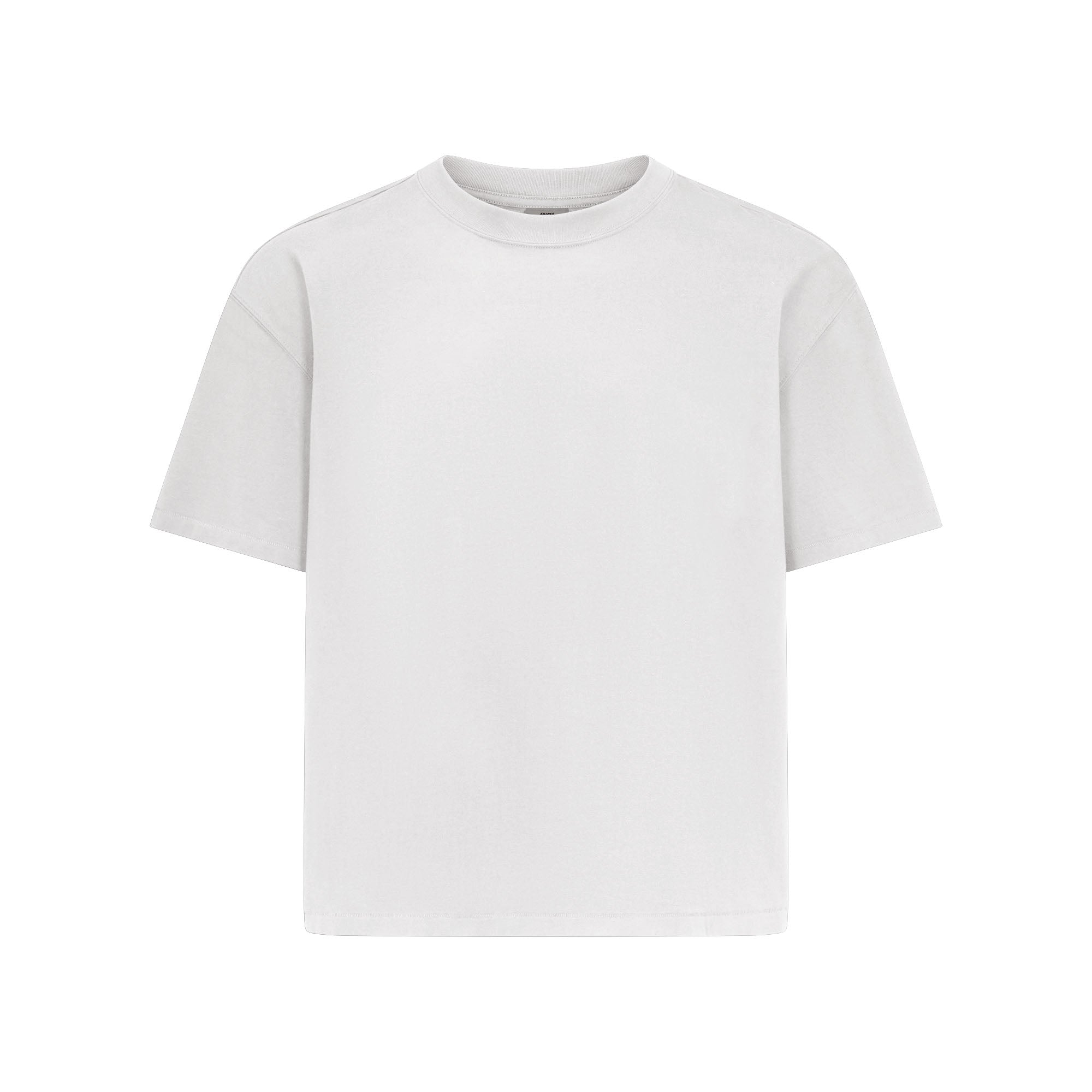 SKIMS HEAVYWEIGHT COTTON MENS RELAXED CROPPED CREW NECK T-SHIRT | CHALK - Sneaker Türkiye