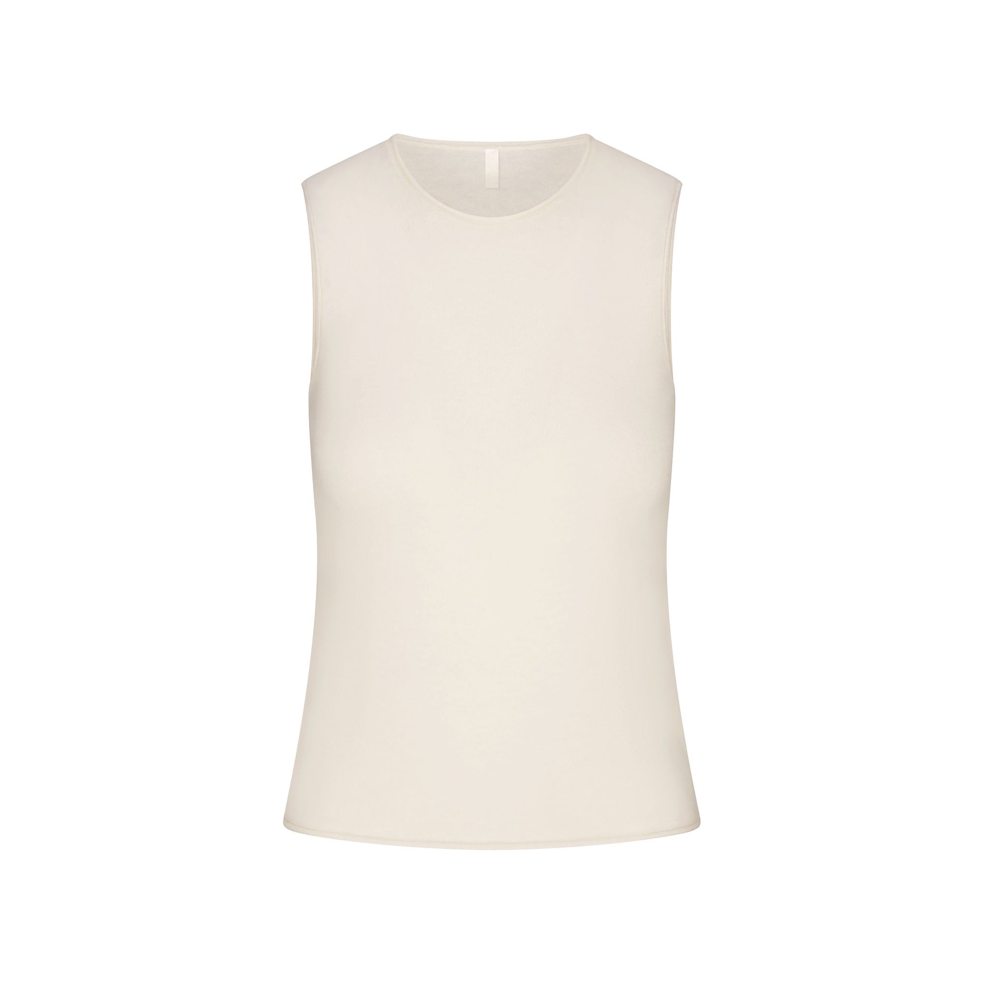 SKIMS FEATHERWEIGHT CASHMERE SLEEVELESS TOP | EGRET - Sneaker Türkiye