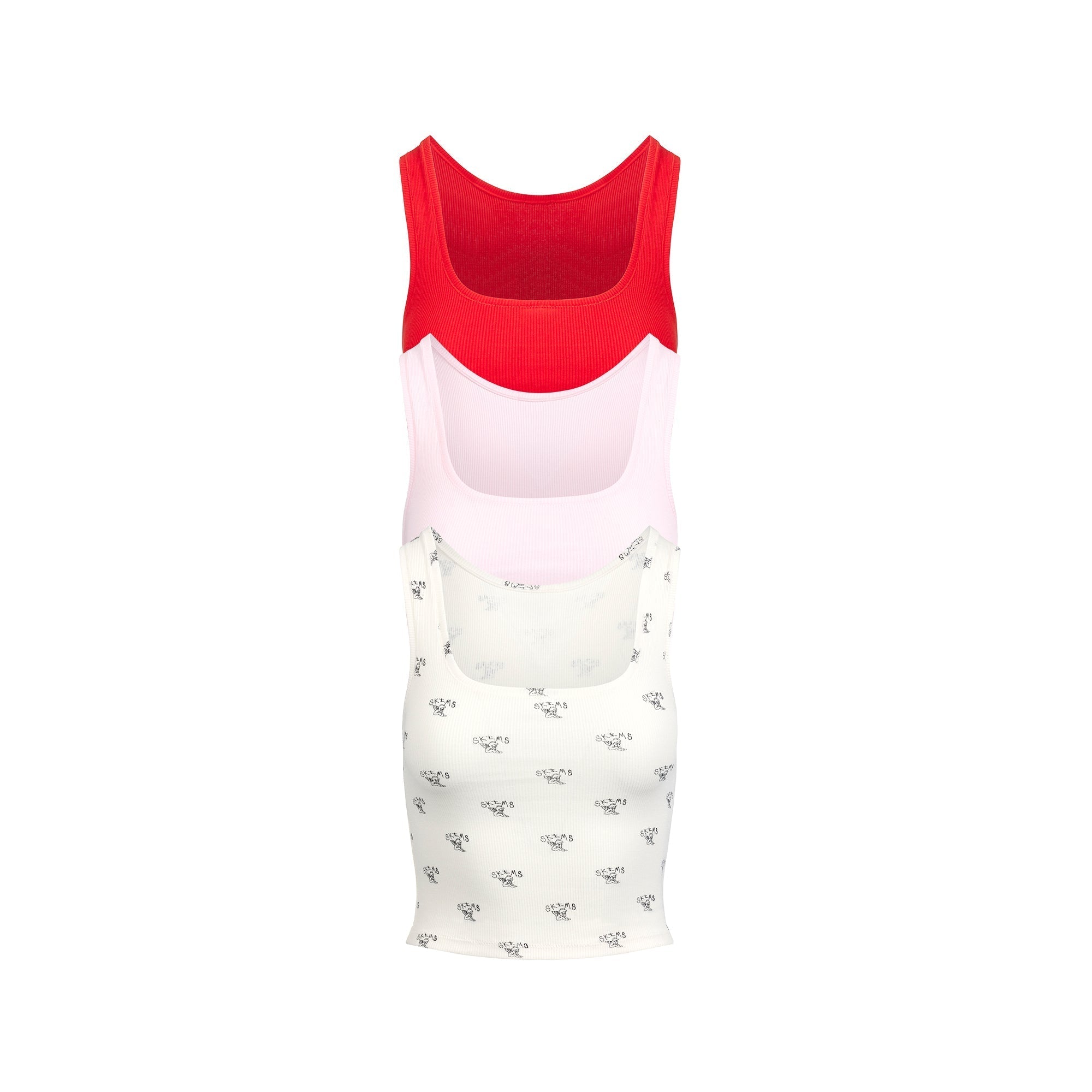 COTTON RIB TANK 3-PACK | SKIMS ANGEL MULTI - Sneaker Türkiye