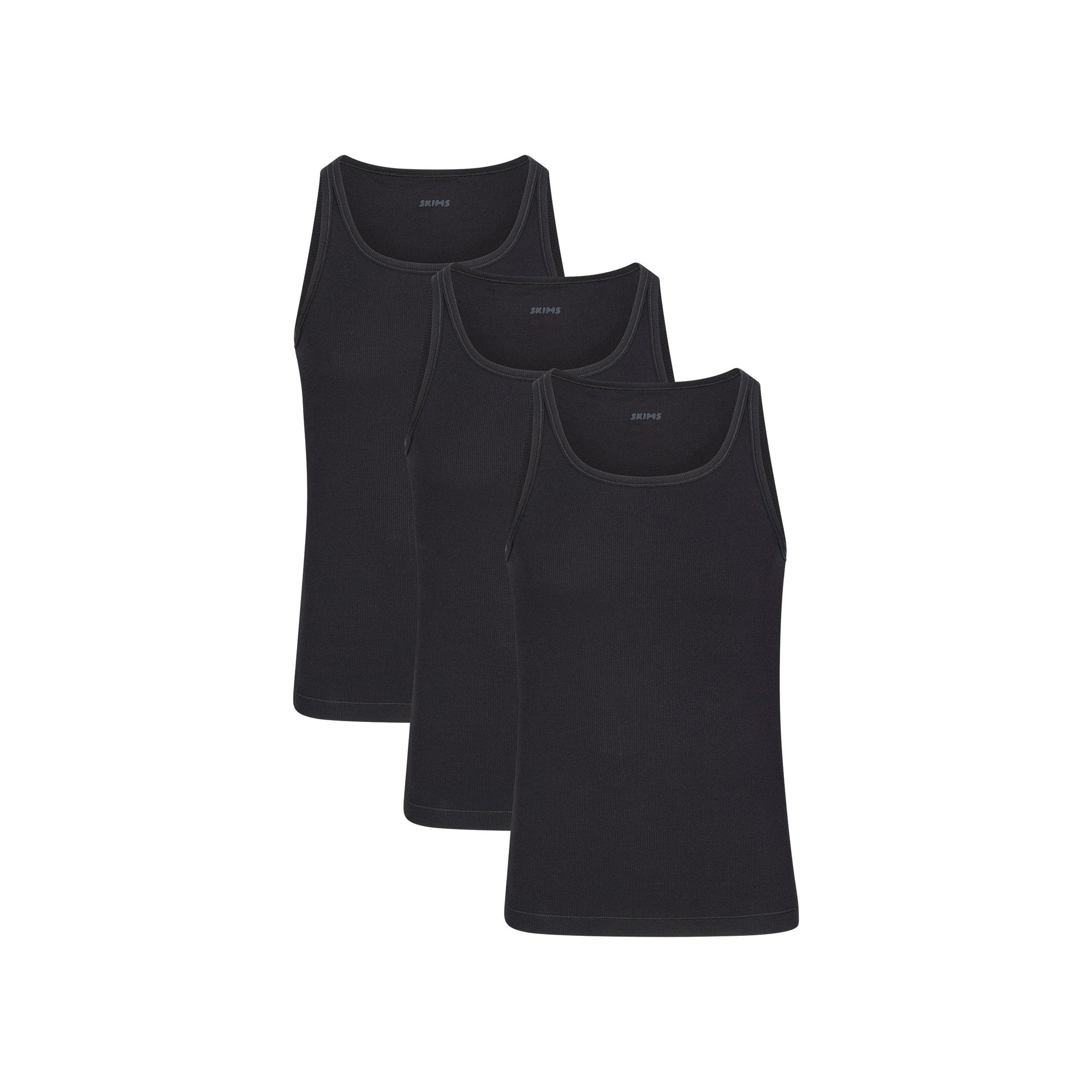 SKIMS COTTON MENS RIB TANK 3-PACK | ONYX - Sneaker Türkiye