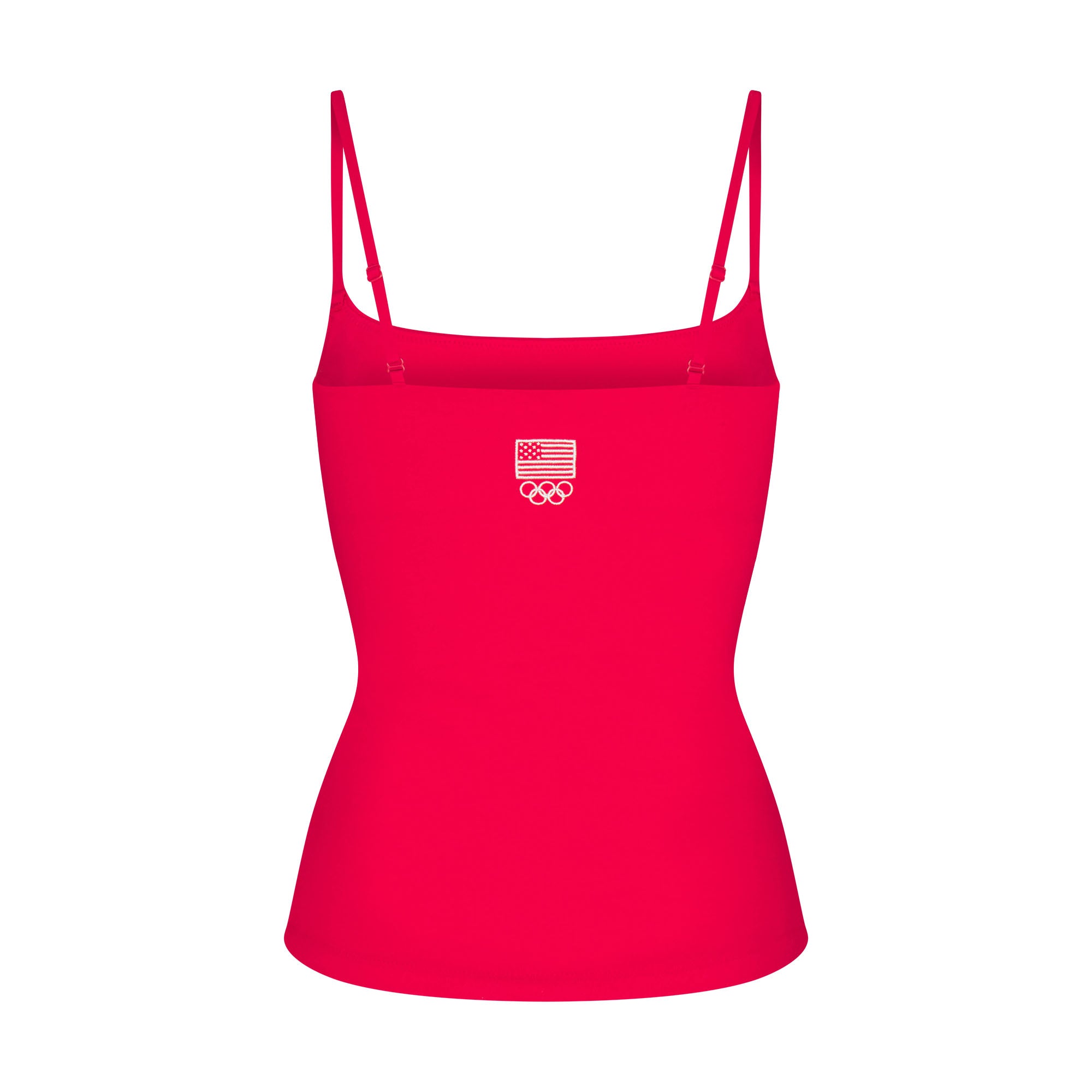 SKIMS FOR TEAM USA COTTON JERSEY OLYMPIC CAMI | RED - Sneaker Türkiye