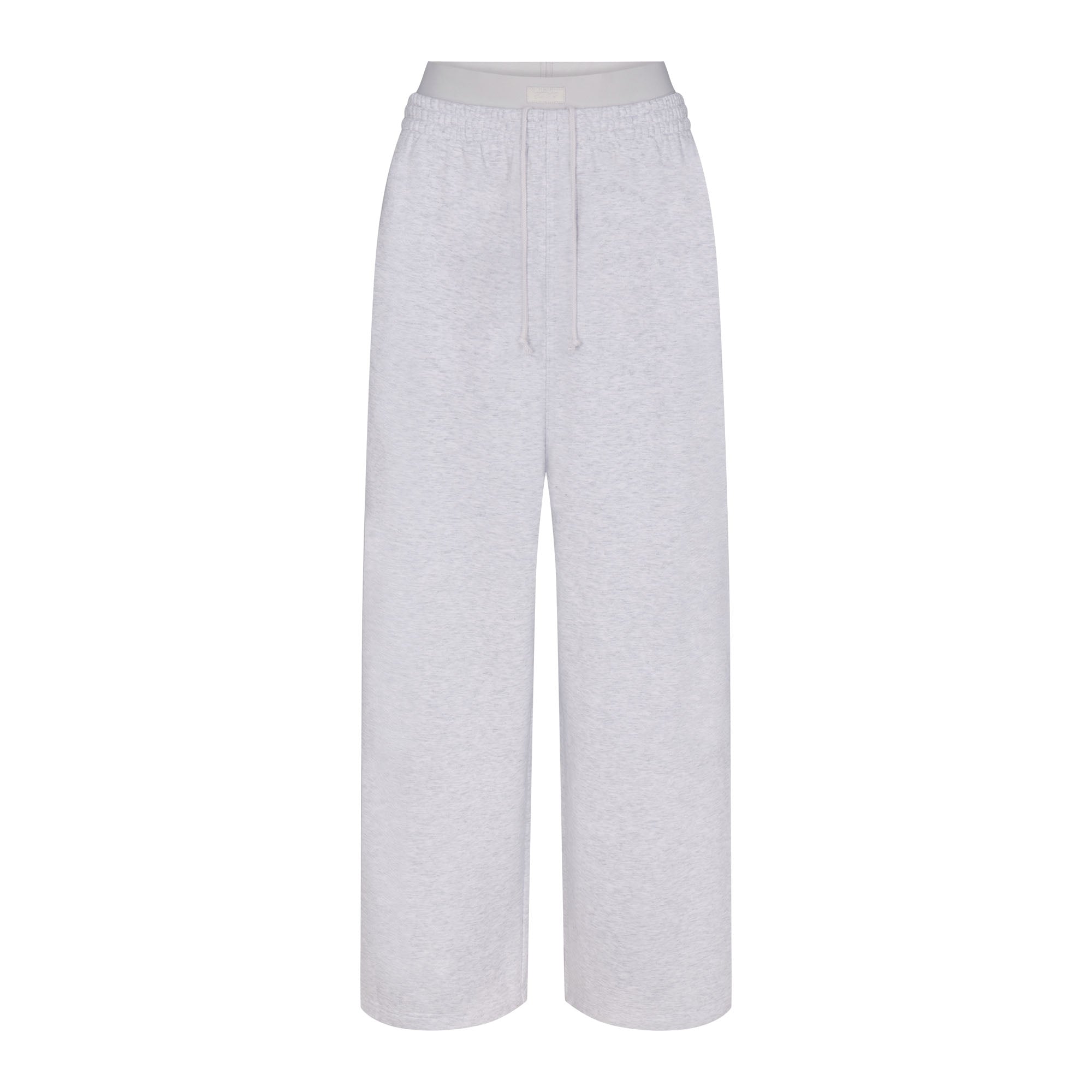 SKIMS COTTON FLEECE OVERBedenD DOUBLE WAISTBAND PANT | LIGHT HEATHER GREY - Sneaker Türkiye