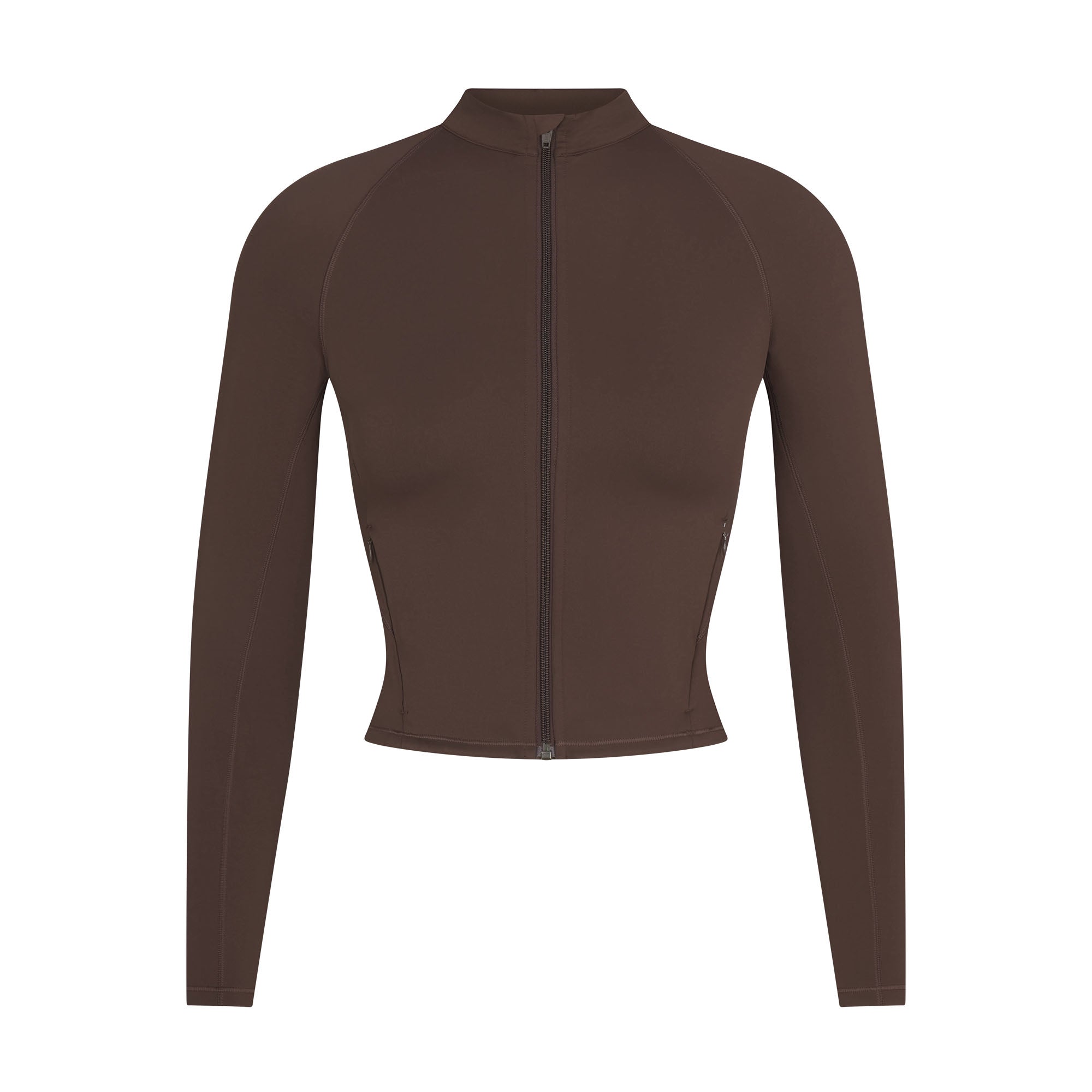 NikeSKIMS MATTE MOCK NECK FULL ZIP JACKET | DARK SEPIA - Sneaker Türkiye