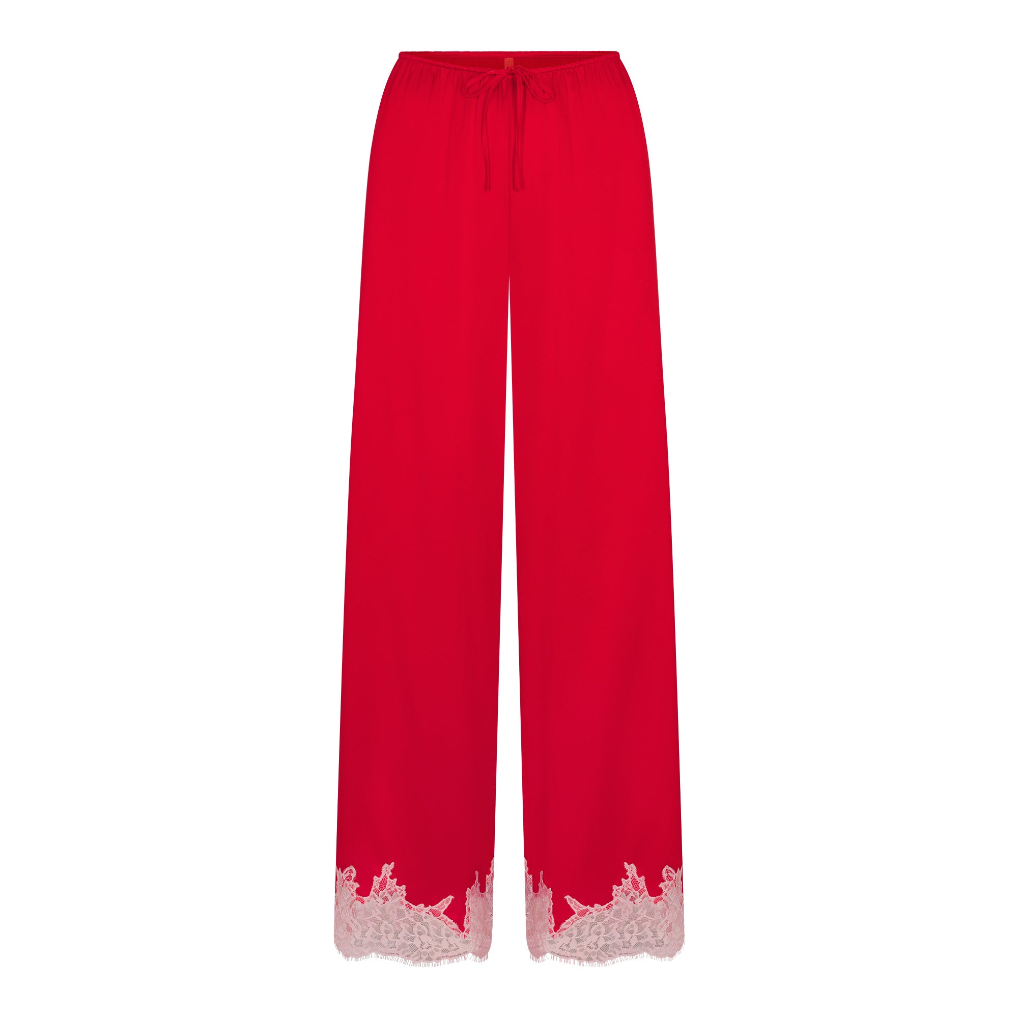 SKIMS SILK LACE STRAIGHT LEG PANT | RUBY CONTRAST - Sneaker Türkiye