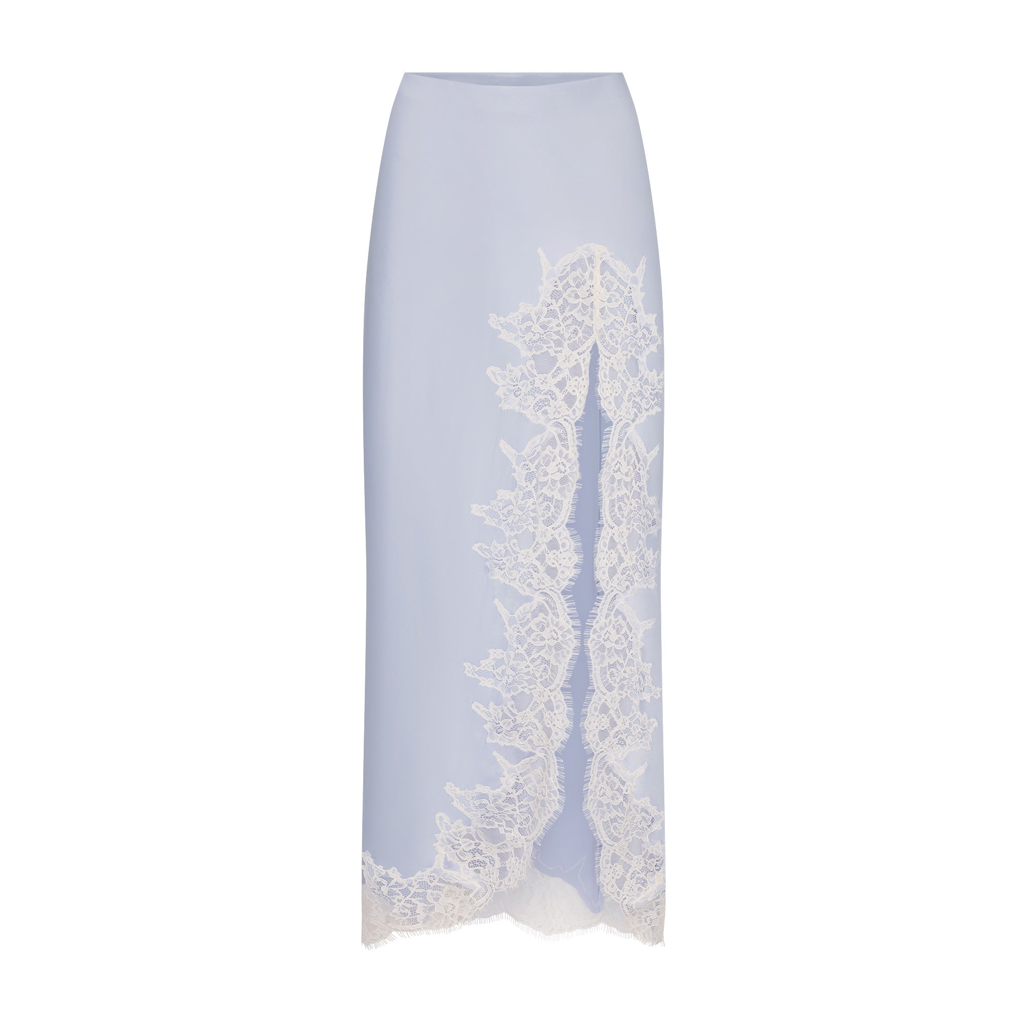SKIMS SILK LACE SLIP MIDI SKIRT | PERIWINKLE CONTRAST - Sneaker Türkiye