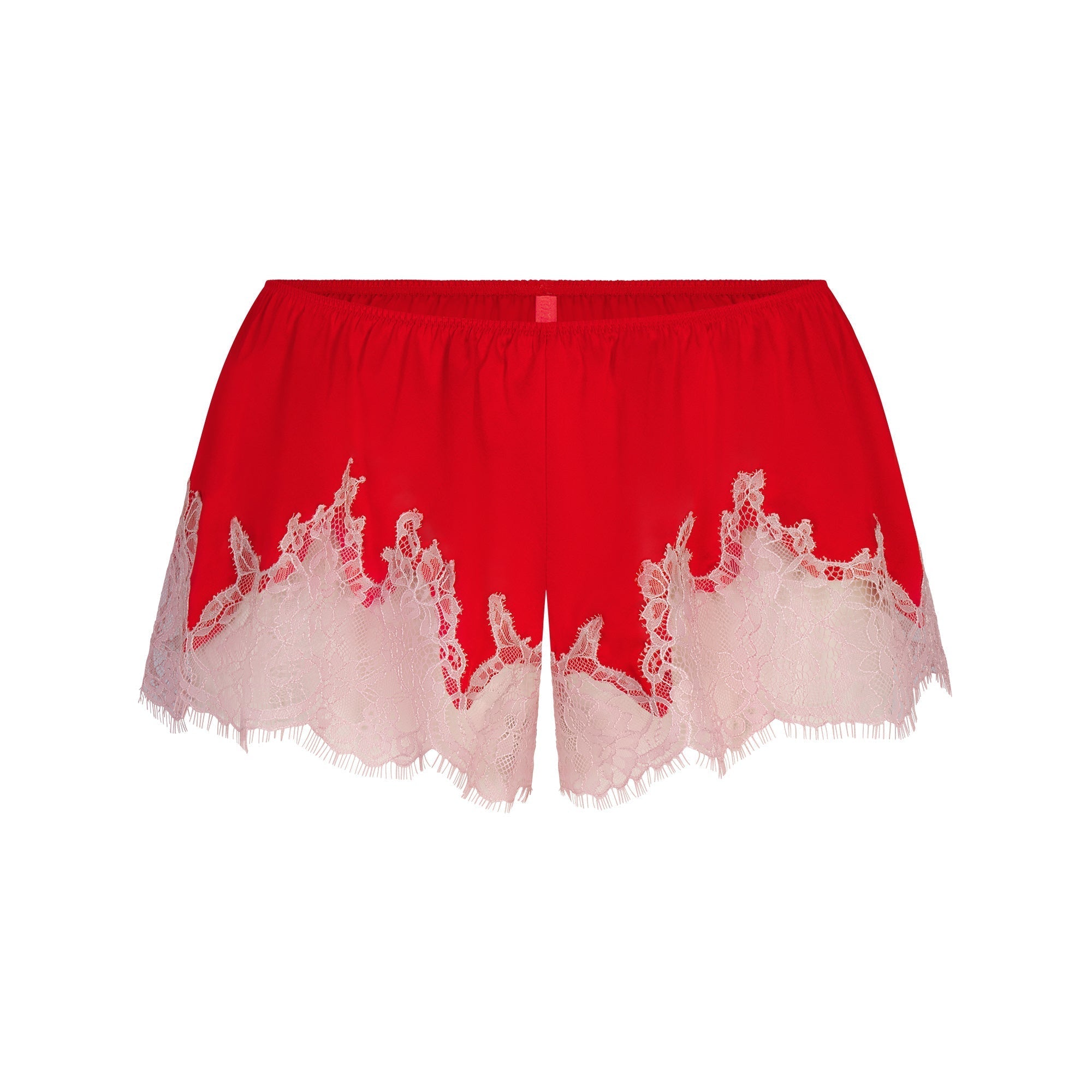 SKIMS SILK LACE GARTER CAMI AND SHORT SET | RUBY CONTRAST - Sneaker Türkiye