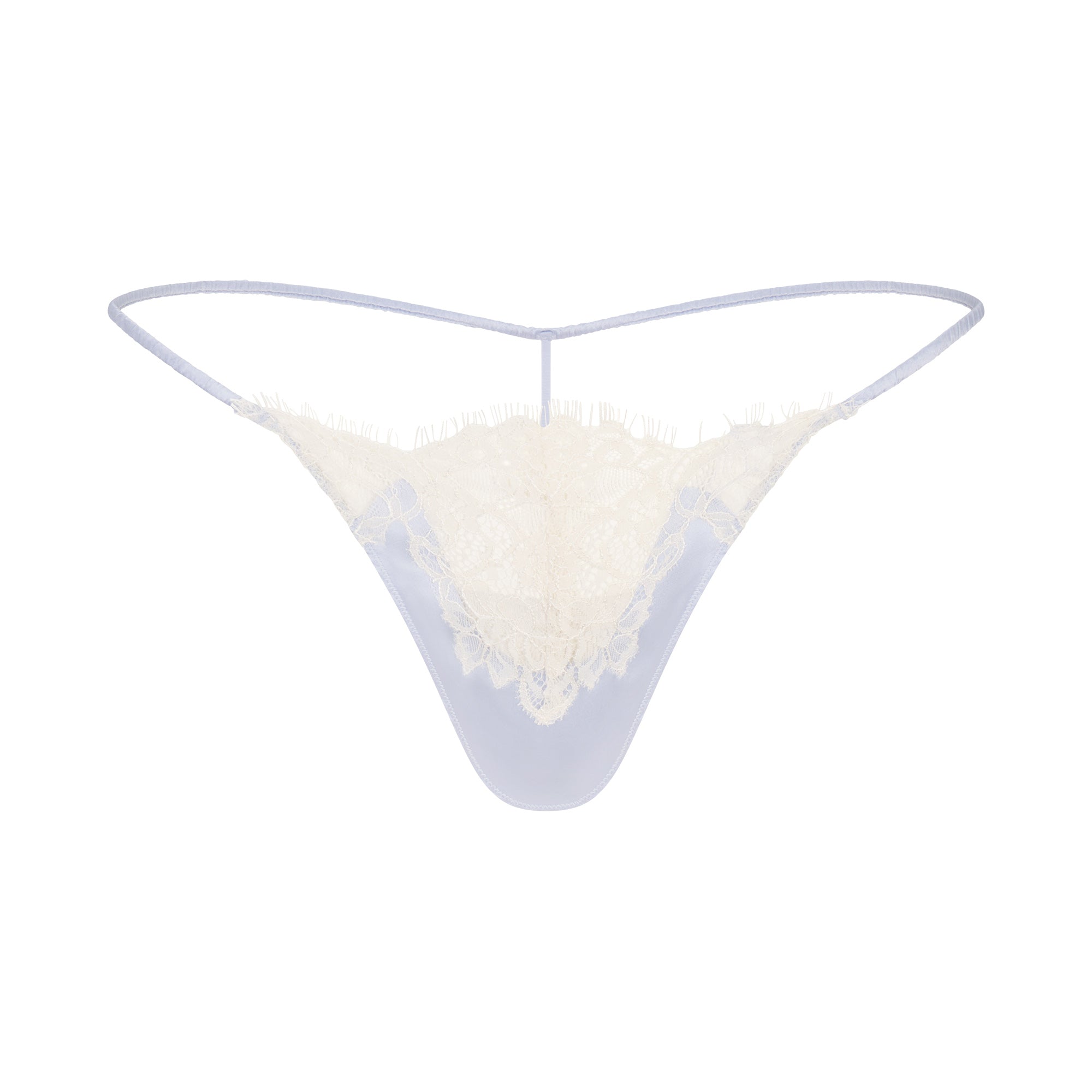 SKIMS SILK LACE STRING THONG | PERIWINKLE CONTRAST - Sneaker Türkiye