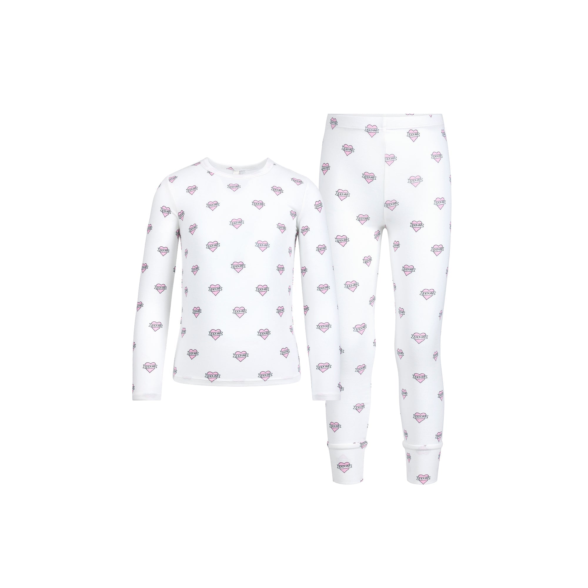 SKIMS SLEEP KIDS SLEEP SET | MARBLE HEART BANNER - Sneaker Türkiye