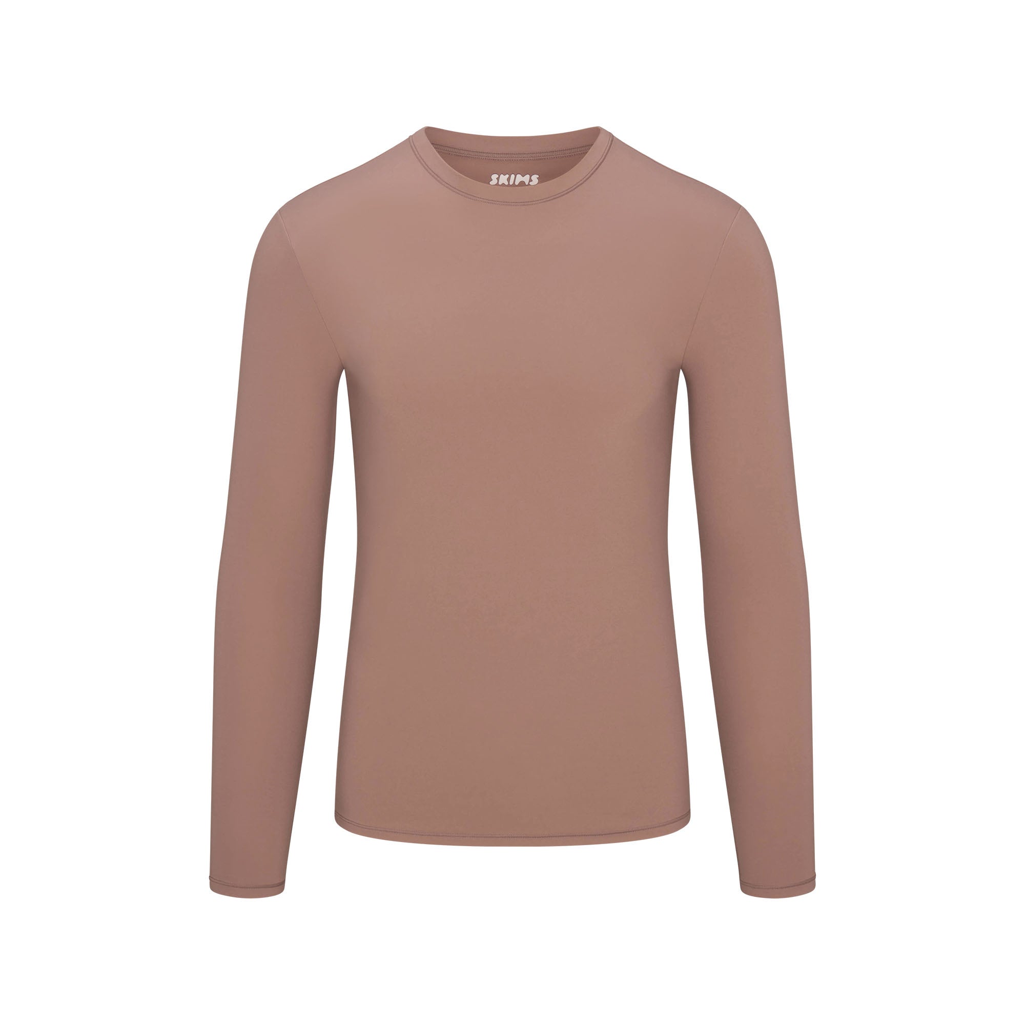 SKIMS FITS EVERYBODY MENS SLIM LONG SLEEVE T-SHIRT | UMBER - Sneaker Türkiye