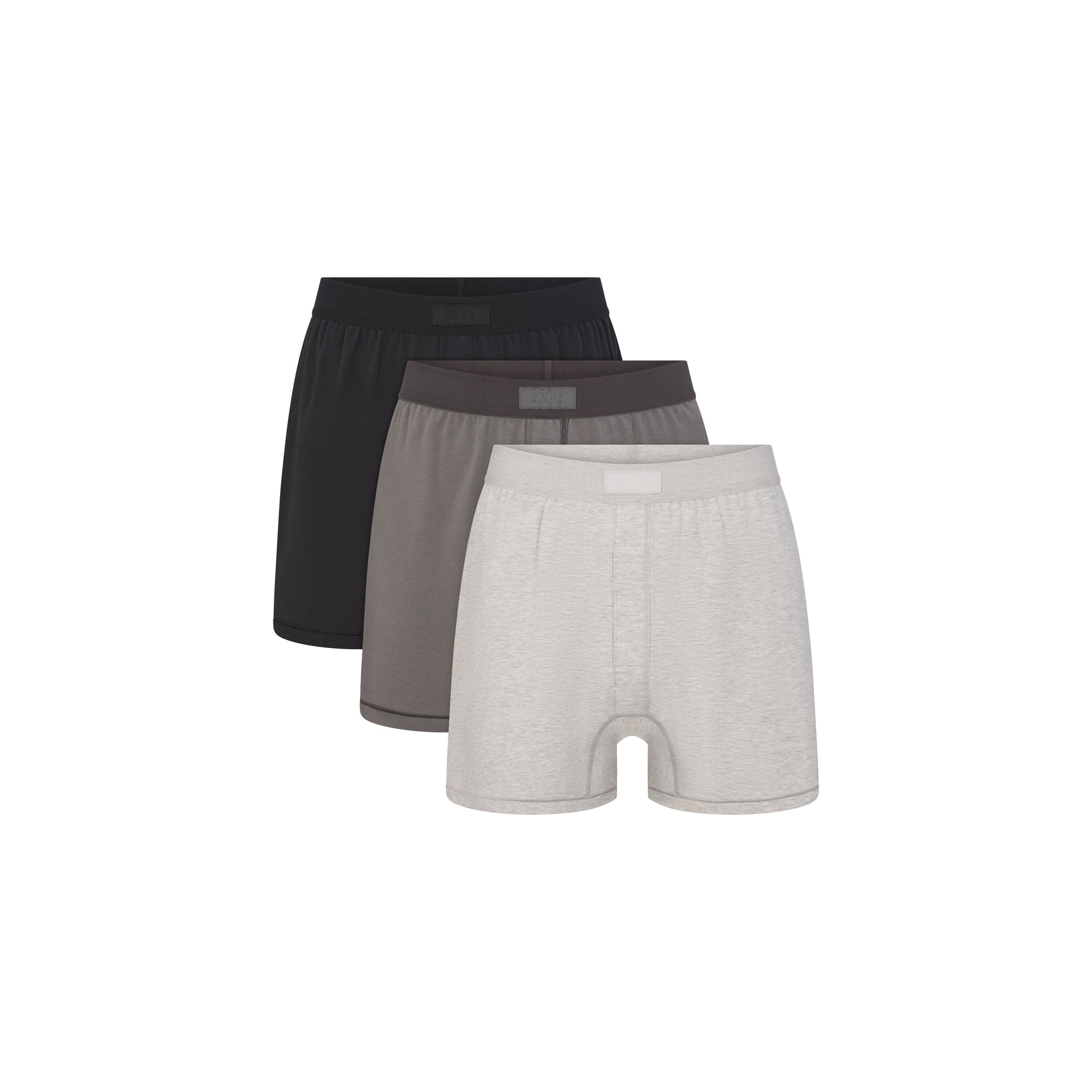 SKIMS COTTON MENS KNIT BOXER 3-PACK | HEATHER MULTI - Sneaker Türkiye