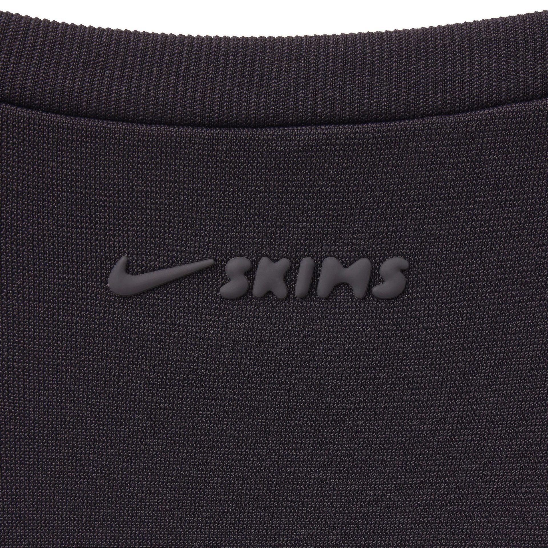 NikeSKIMS STRETCH KNIT WRAP LONG SLEEVE CROPPED TOP | OBSIDIAN - Sneaker Türkiye