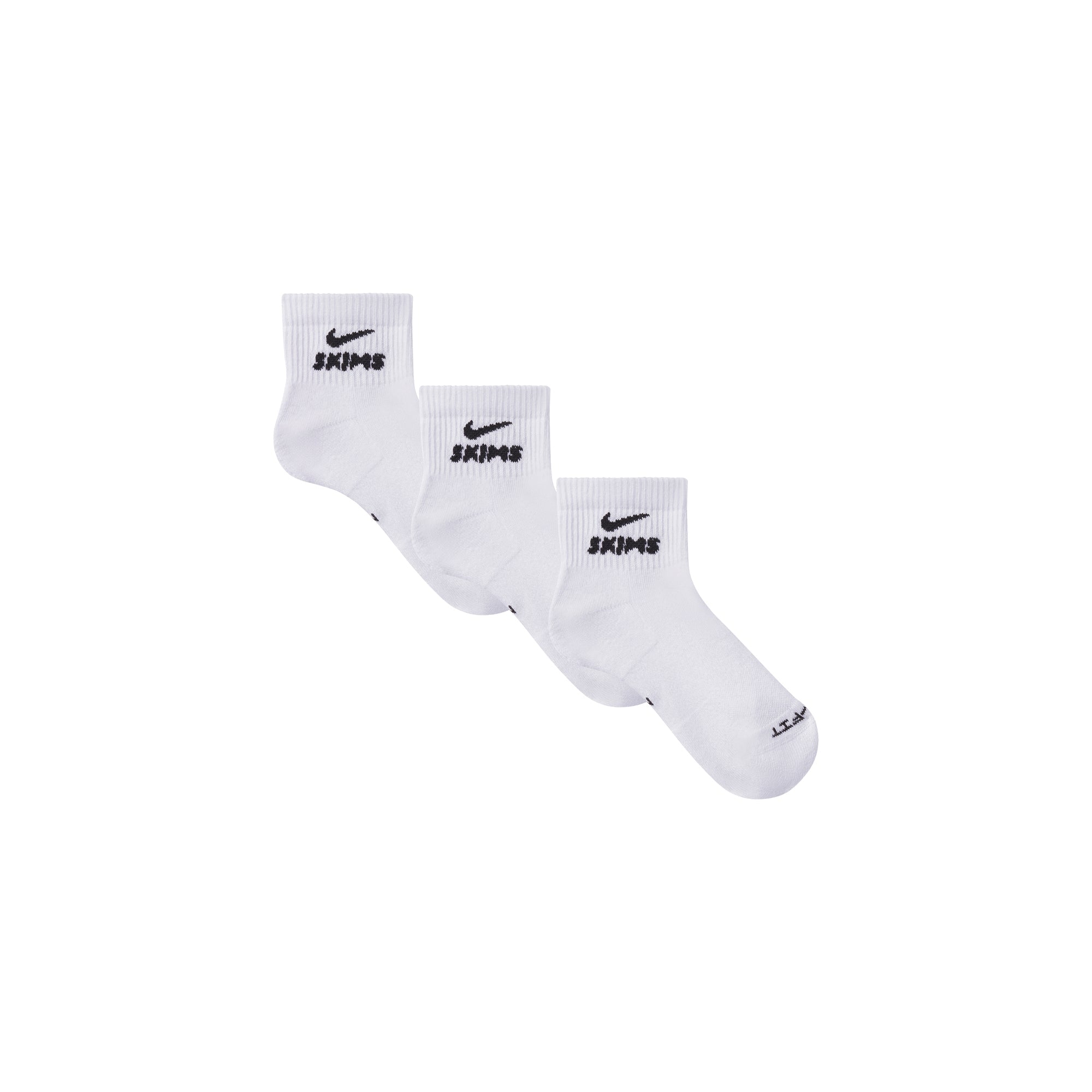NikeSKIMS ACCESSORIES DRI-FIT QUARTER CREW SOCK 3-PACK | SNOW - Sneaker Türkiye