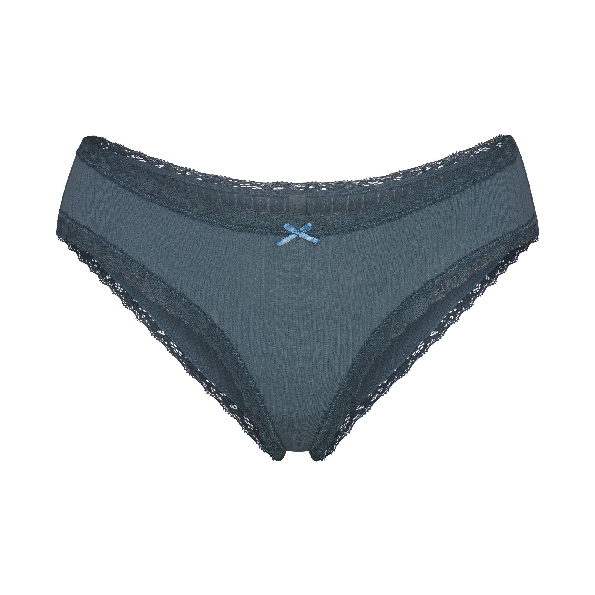 SKIMS LIGHTWEIGHT COTTON POINTELLE LACE BRIEF | ZIRCON TONAL - Sneaker Türkiye