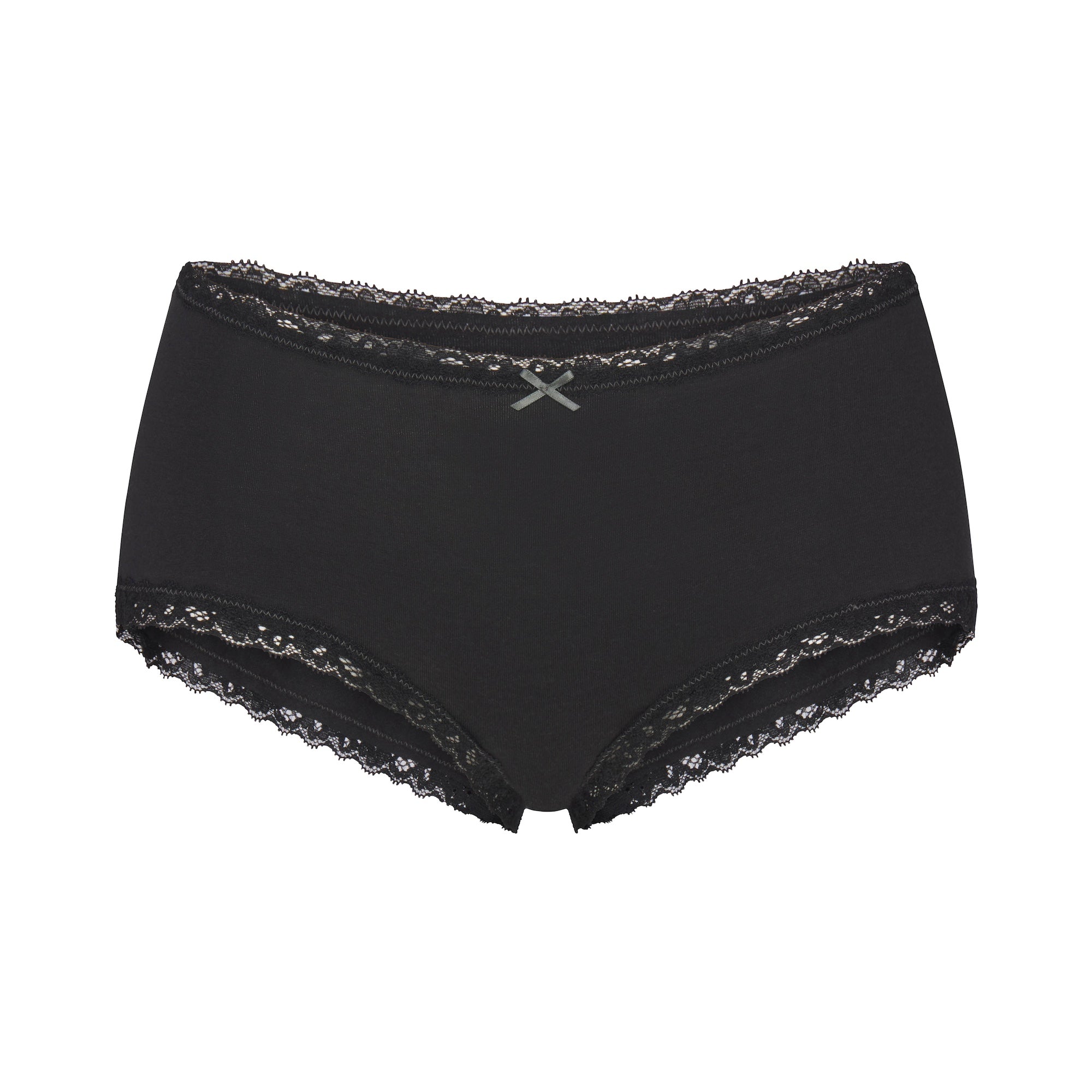 SKIMS LIGHTWEIGHT COTTON LACE BOY SHORT | SOOT - Sneaker Türkiye