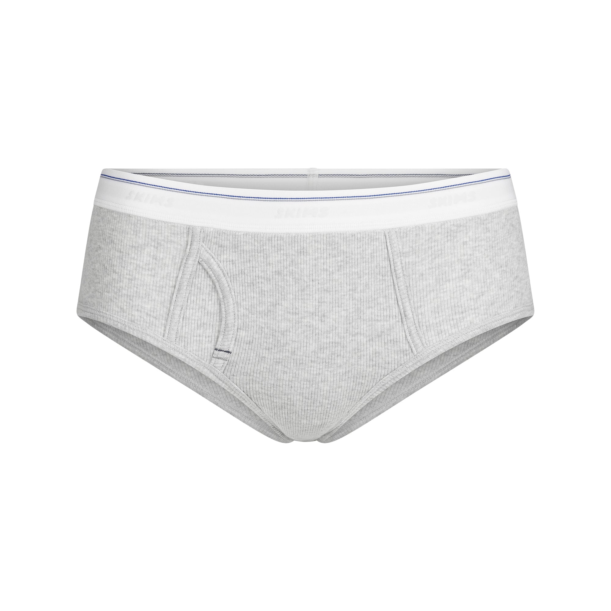 SKIMS COTTON RIB HIPSTER | LIGHT HEATHER GREY STRIPE - Sneaker Türkiye