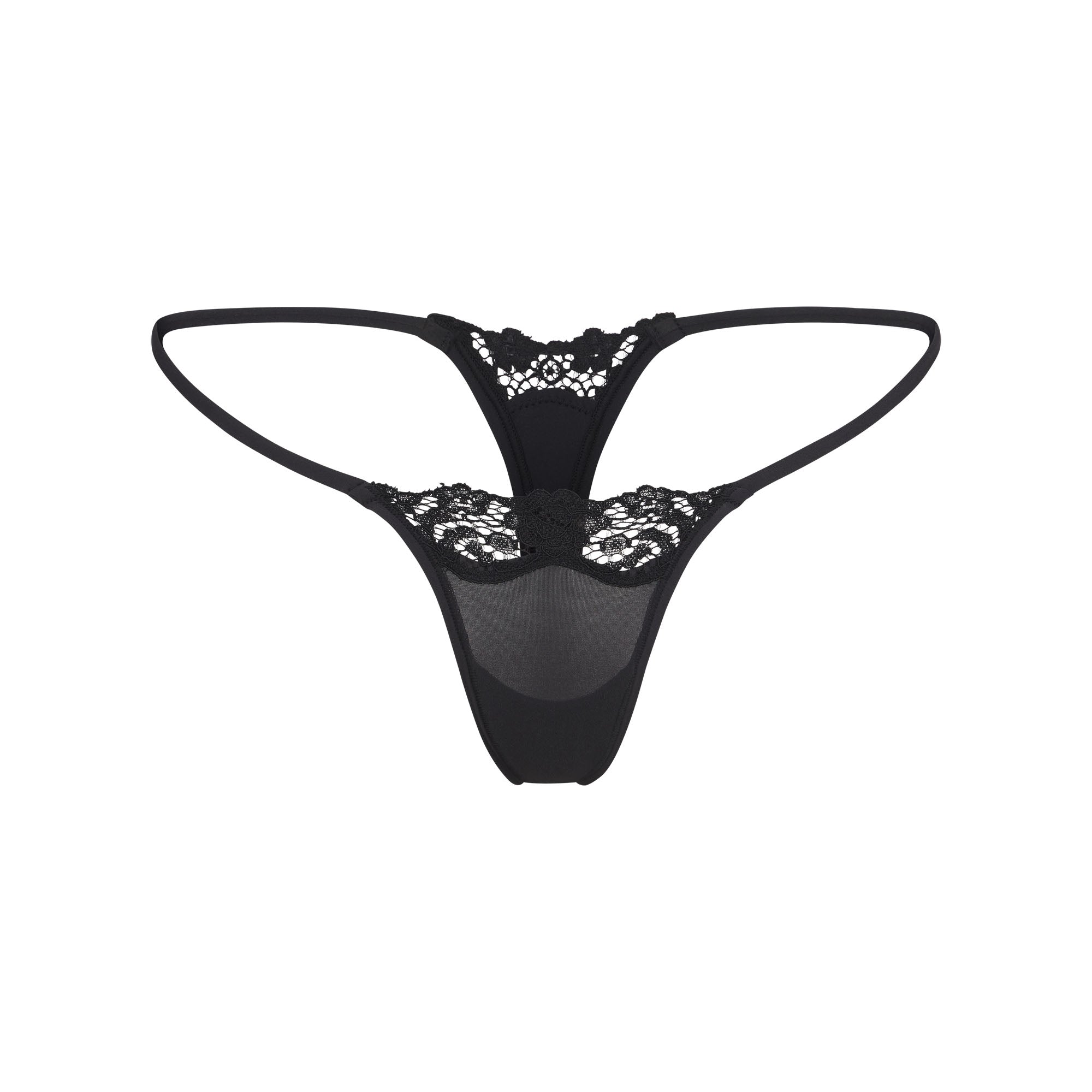 SKIMS FITS EVERYBODY LACE STRING THONG | ONYX - Sneaker Türkiye
