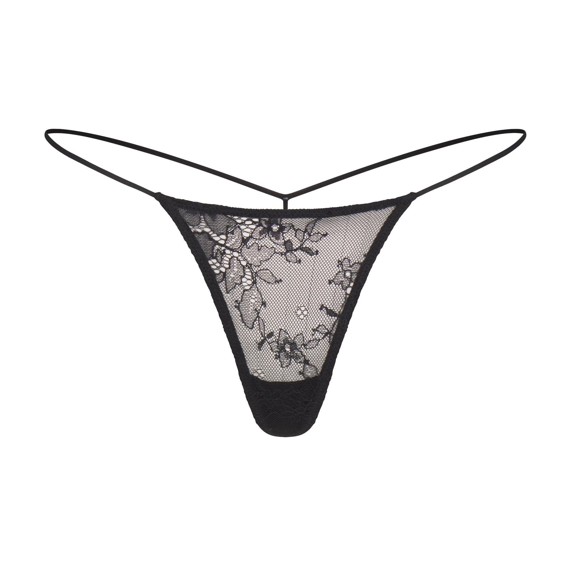 SKIMS ULTRA FINE LACE MICRO THONG | ONYX - Sneaker Türkiye