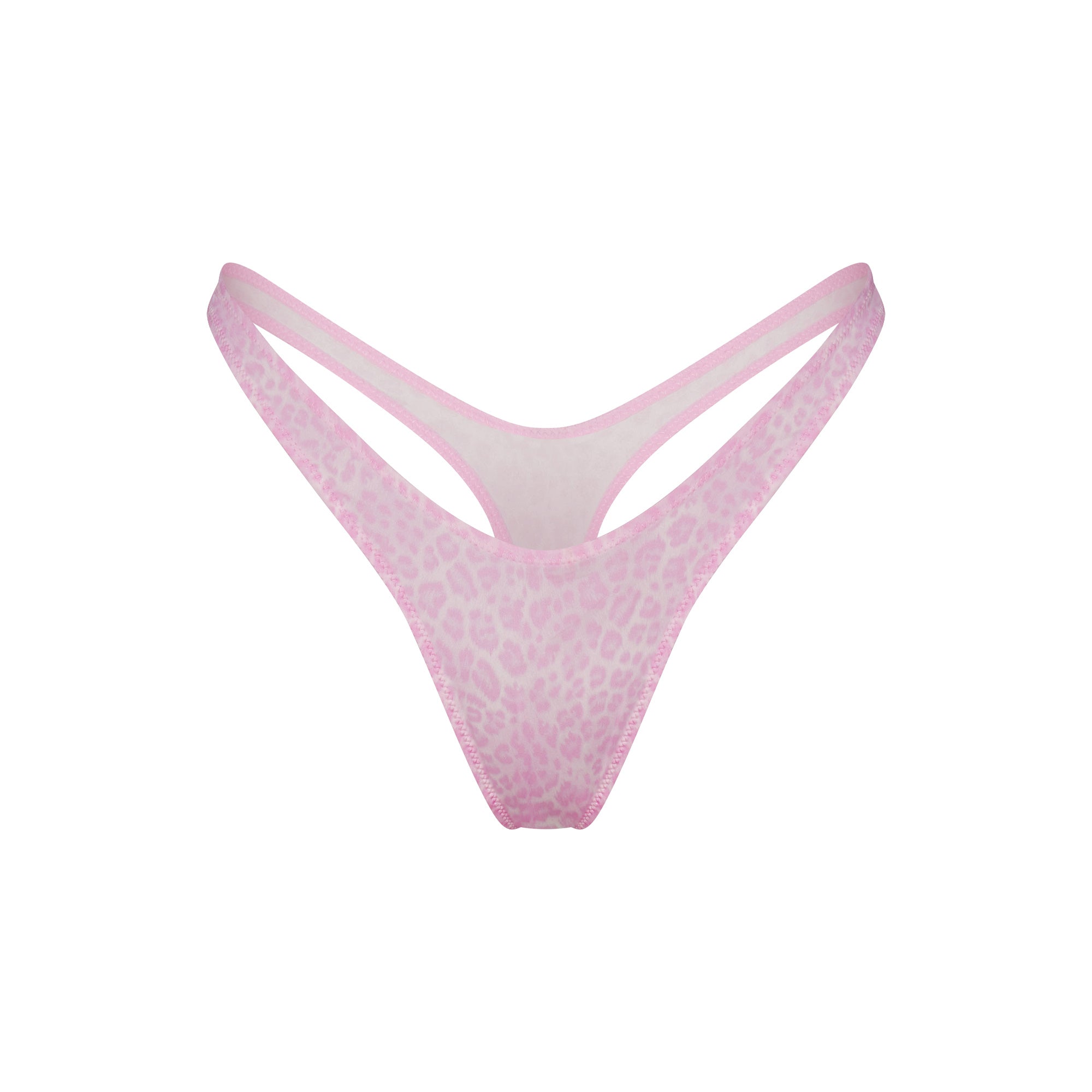 SKIMS SHINE FOUNDATIONS DIPPED THONG | BUBBLE GUM LEOPARD PRINT - Sneaker Türkiye