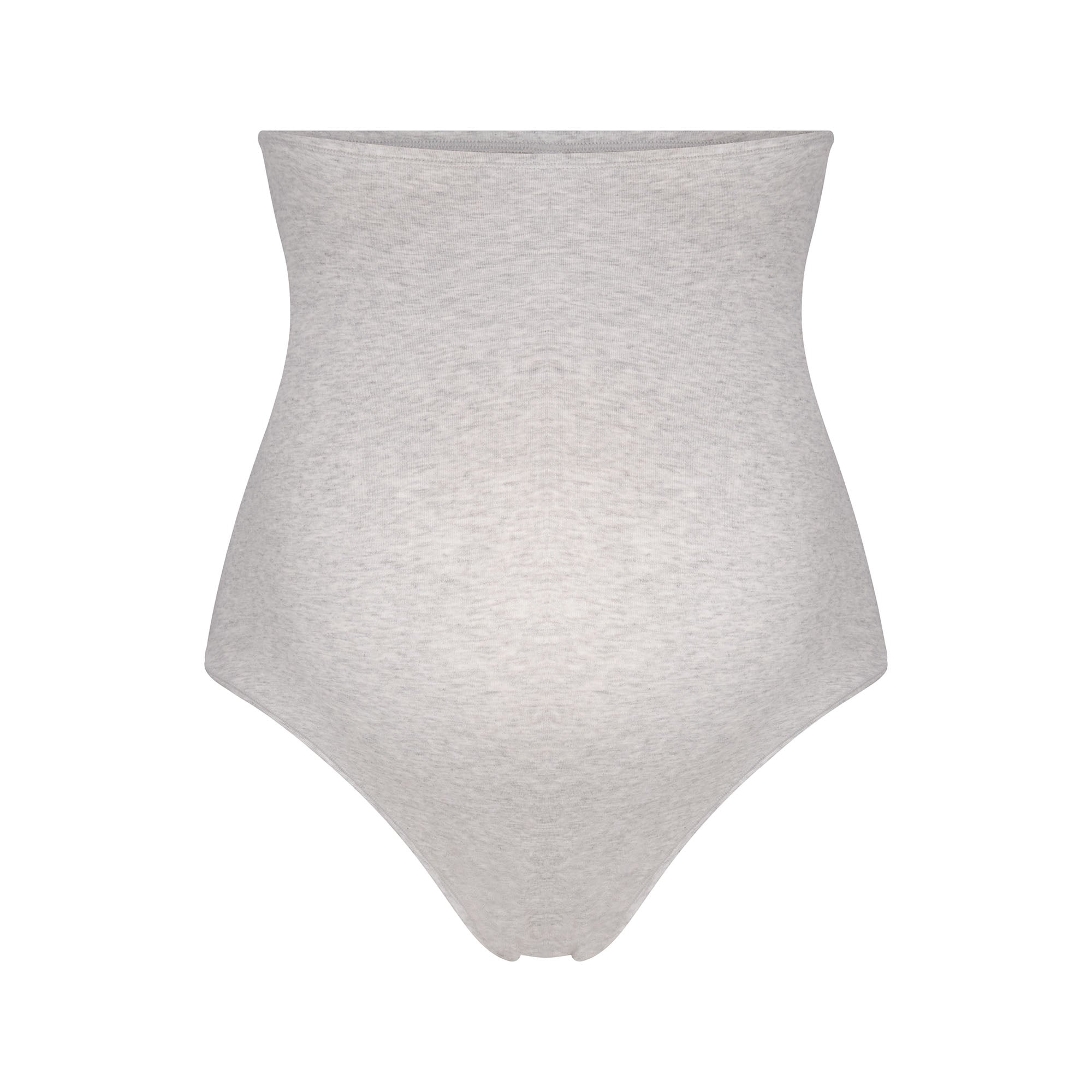 SKIMS COTTON JERSEY MATERNITY HIGH-WAISTED THONG | LIGHT HEATHER GREY - Sneaker Türkiye