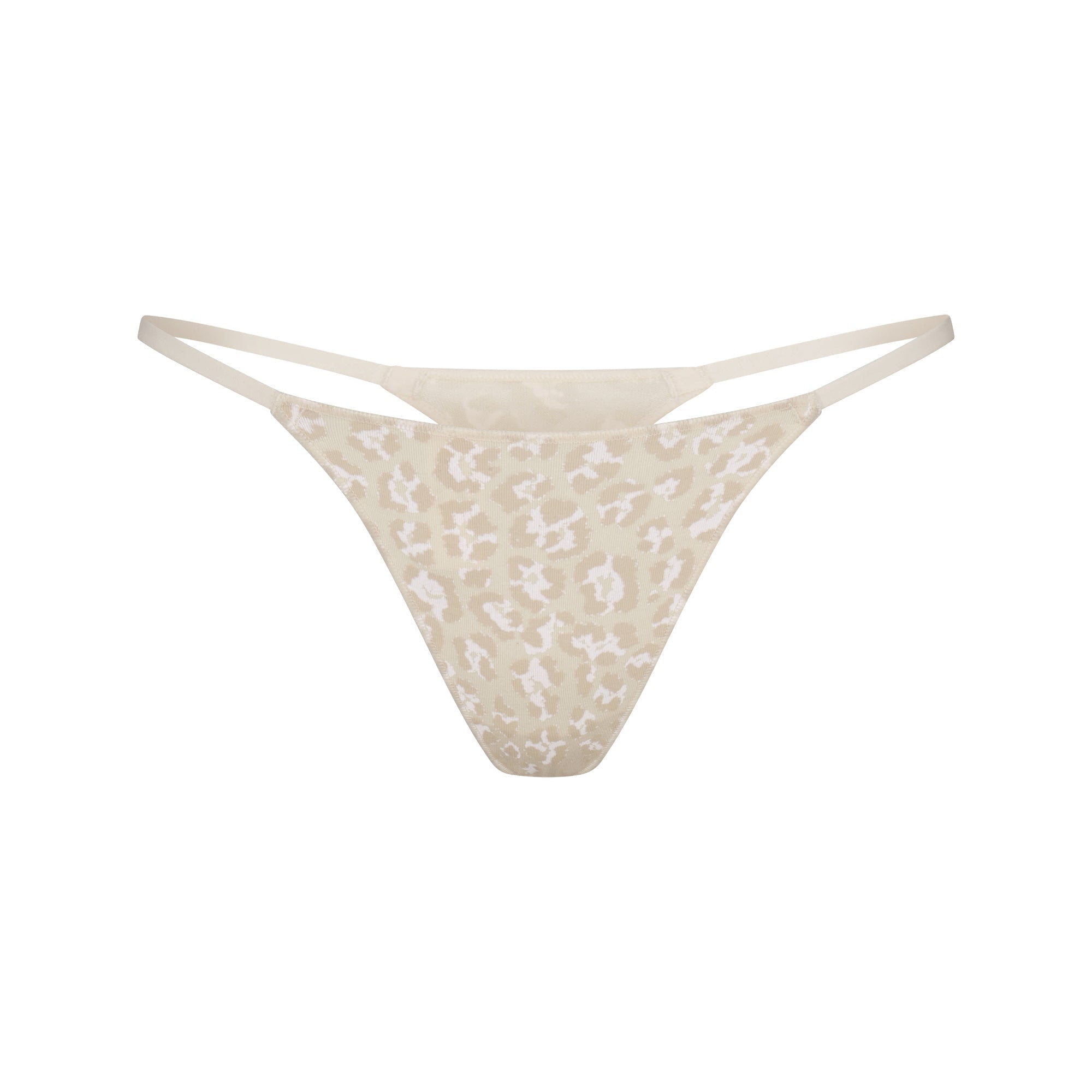 SKIMS LIGHTWEIGHT COTTON STRING THONG | DELTA LEOPARD - Sneaker Türkiye