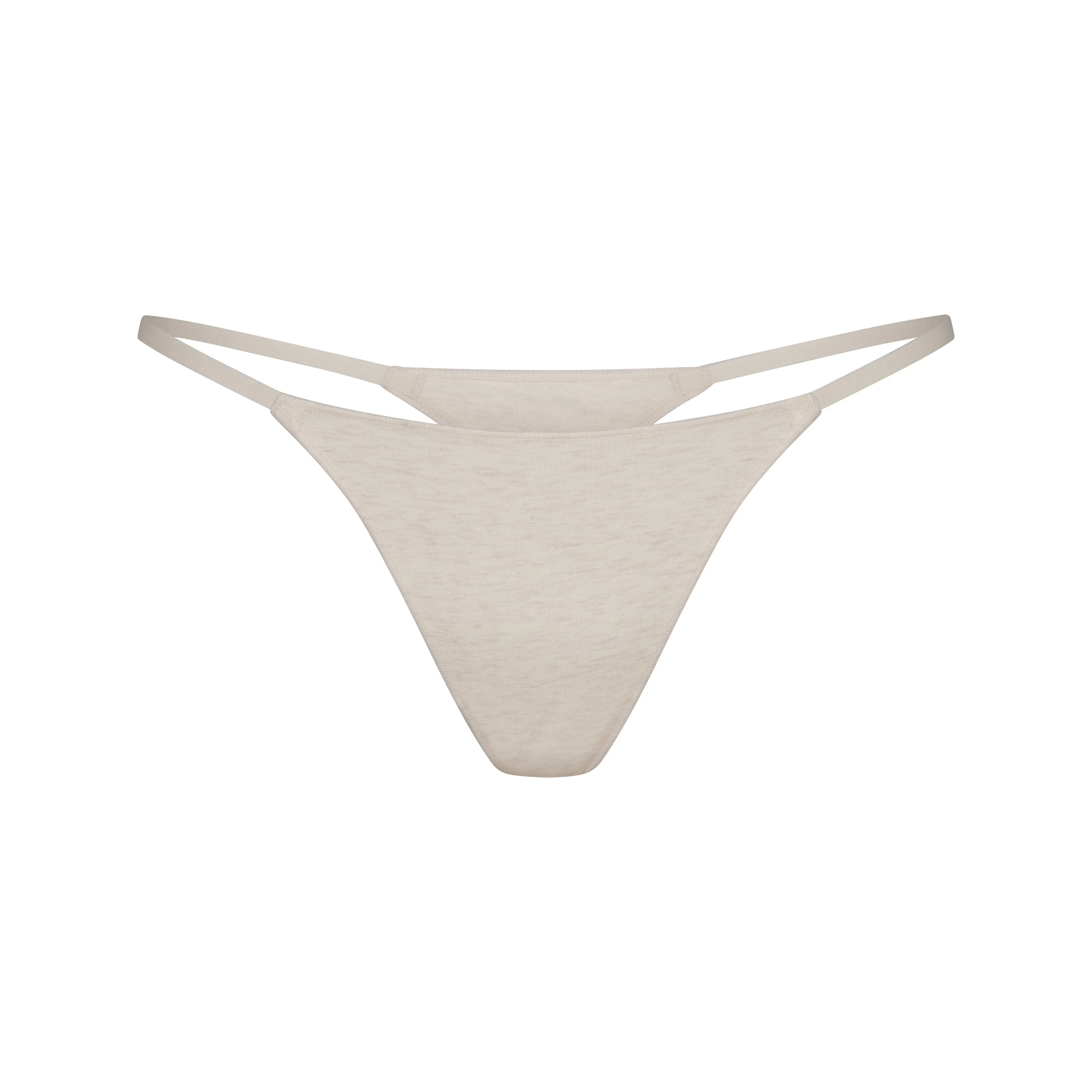 SKIMS LIGHTWEIGHT COTTON STRING THONG | OATMEAL HEATHER - Sneaker Türkiye