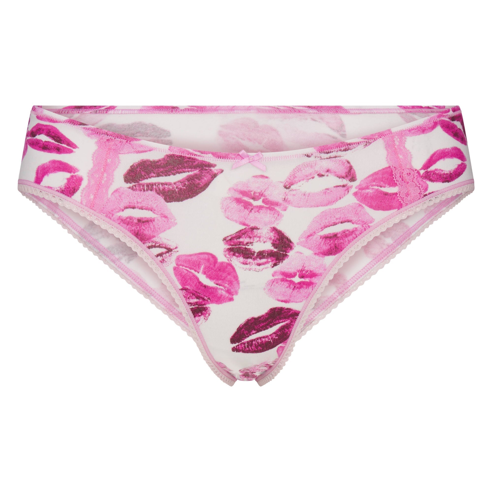 SKIMS LIGHTWEIGHT COTTON LACE HIPSTER | PINK ALLOVER LIPSTICK - Sneaker Türkiye