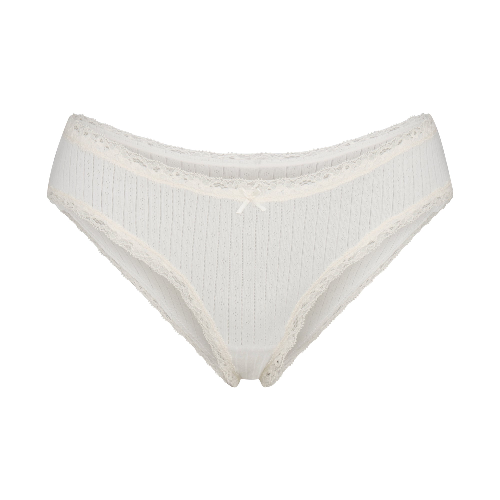 SKIMS LIGHTWEIGHT COTTON POINTELLE LACE BRIEF | MARBLE TONAL - Sneaker Türkiye