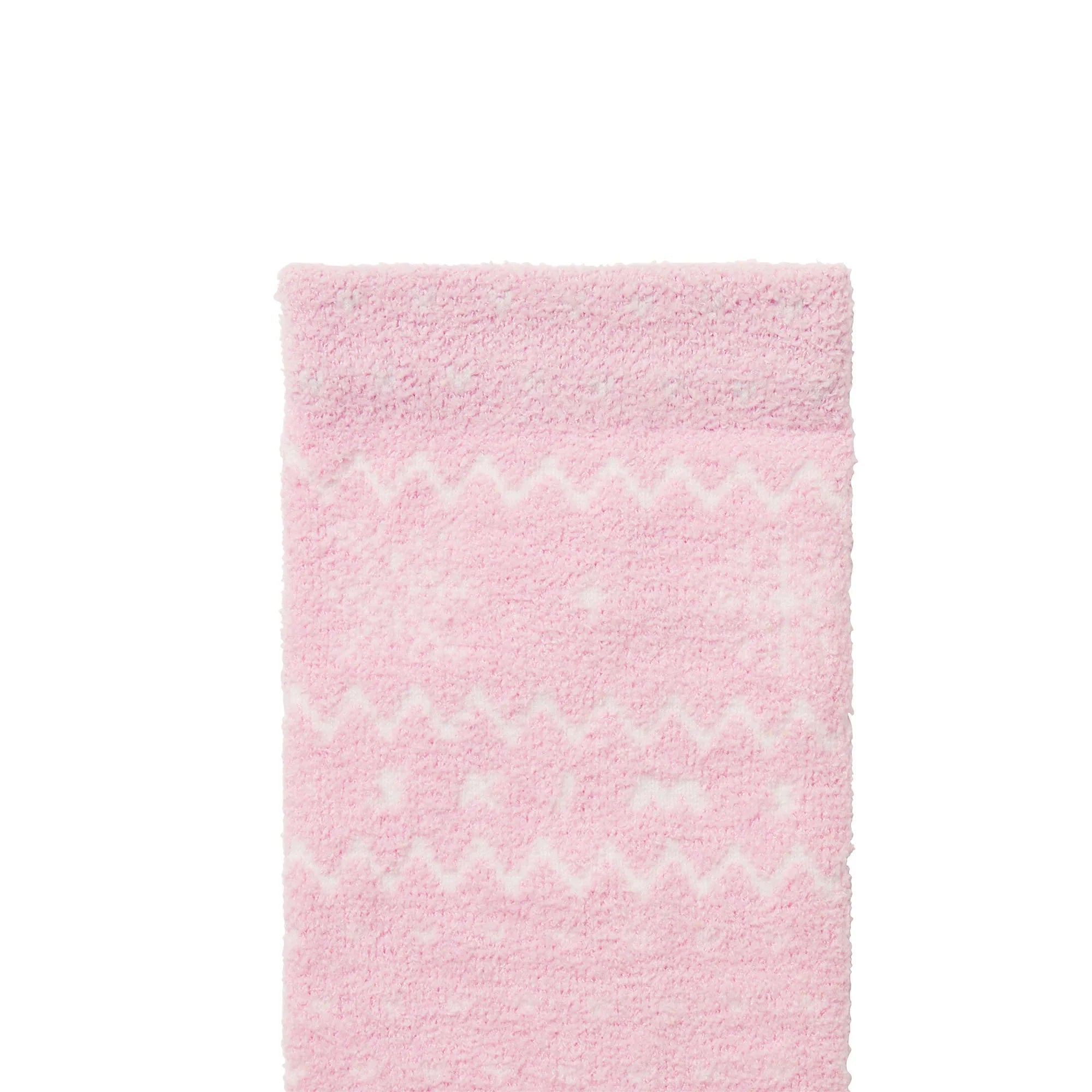 SKIMS COZY LITE SOCK | BABY PINK HEART FAIR ISLE - Sneaker Türkiye