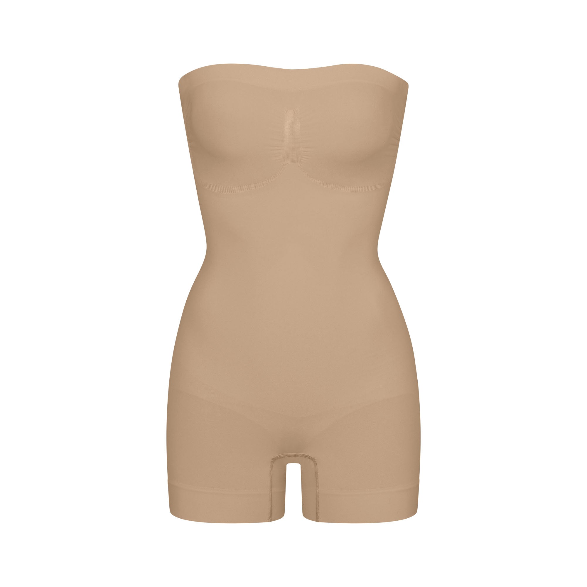 SKIMS SEAMLESS SCULPT STRAPLESS SHORTIE BODYSUIT | CLAY - Sneaker Türkiye
