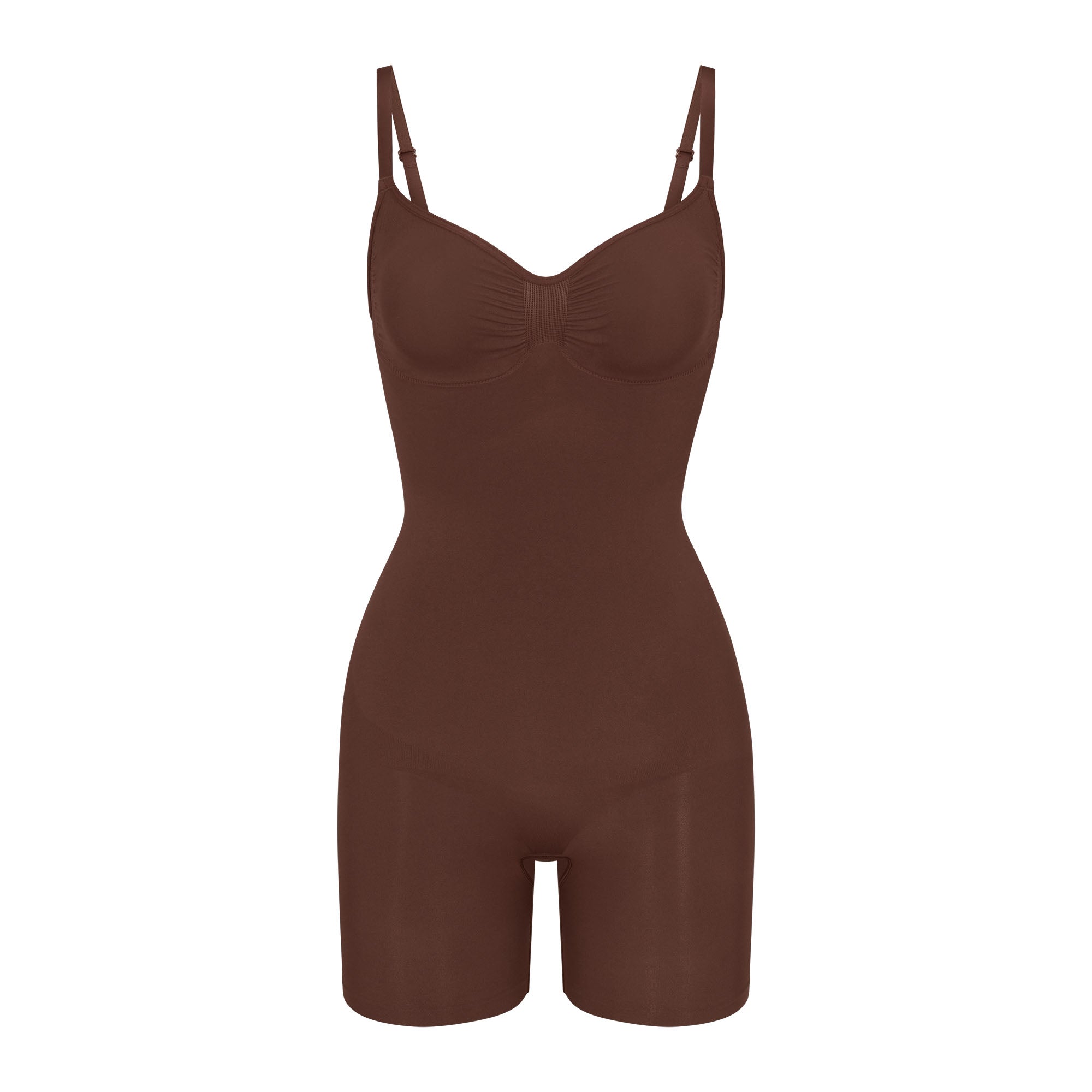 SKIMS SEAMLESS SCULPT MID THIGH BODYSUIT | COCOA - Sneaker Türkiye