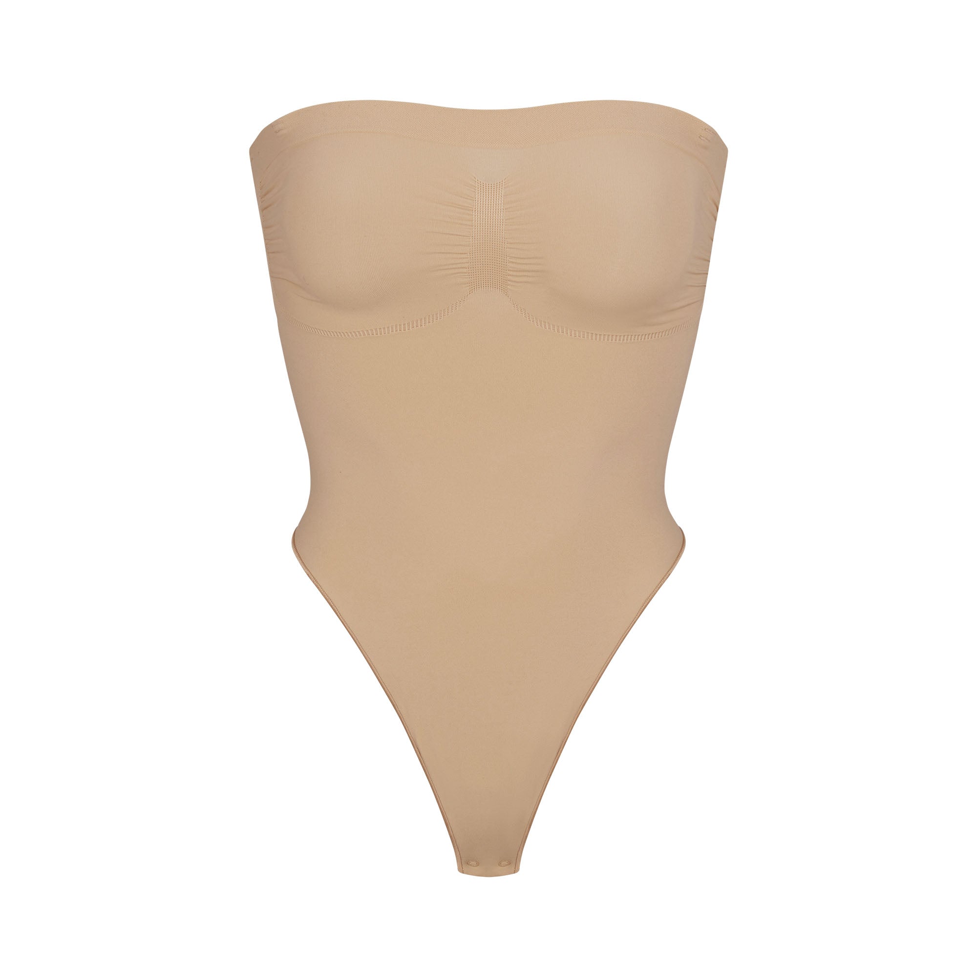 SKIMS SEAMLESS SCULPT STRAPLESS THONG BODYSUIT | CLAY - Sneaker Türkiye