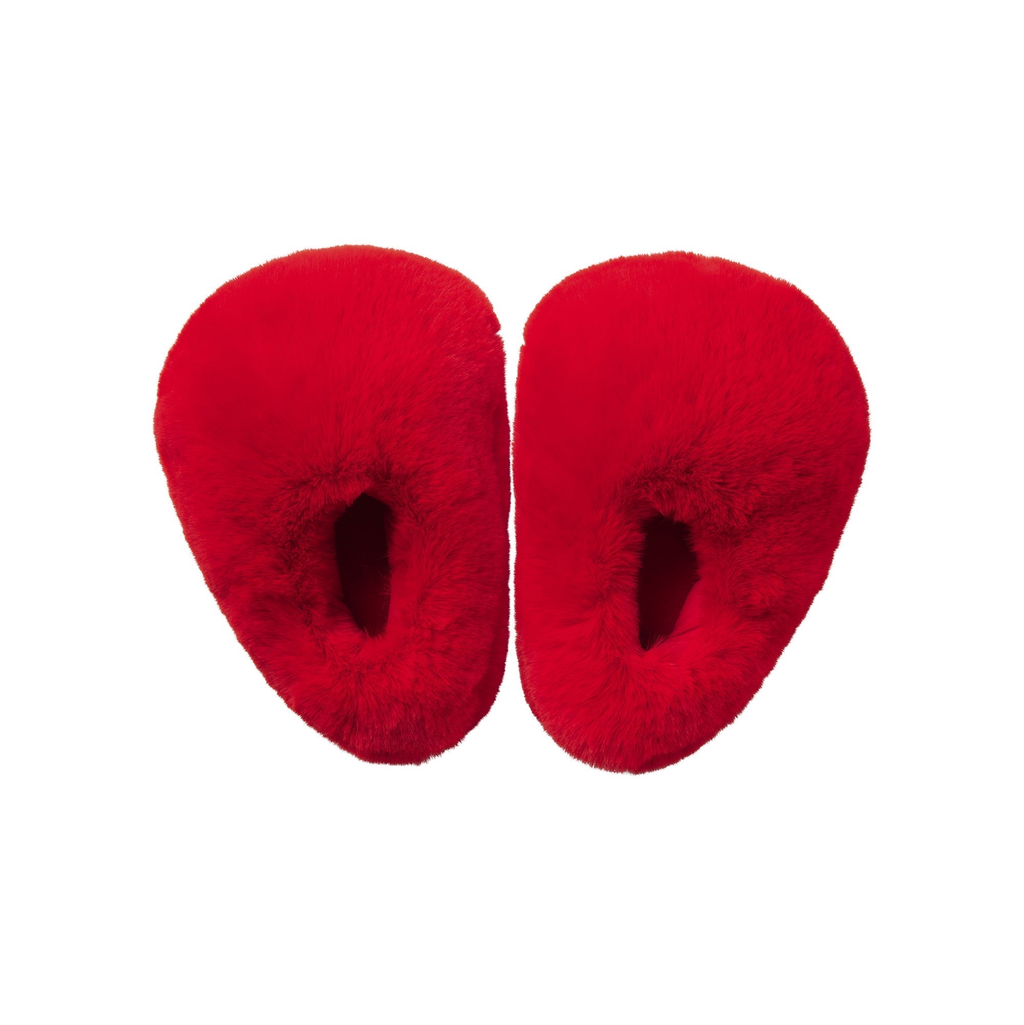 SKIMS FAUX FUR HEART SLIPPER | RUBY - Sneaker Türkiye