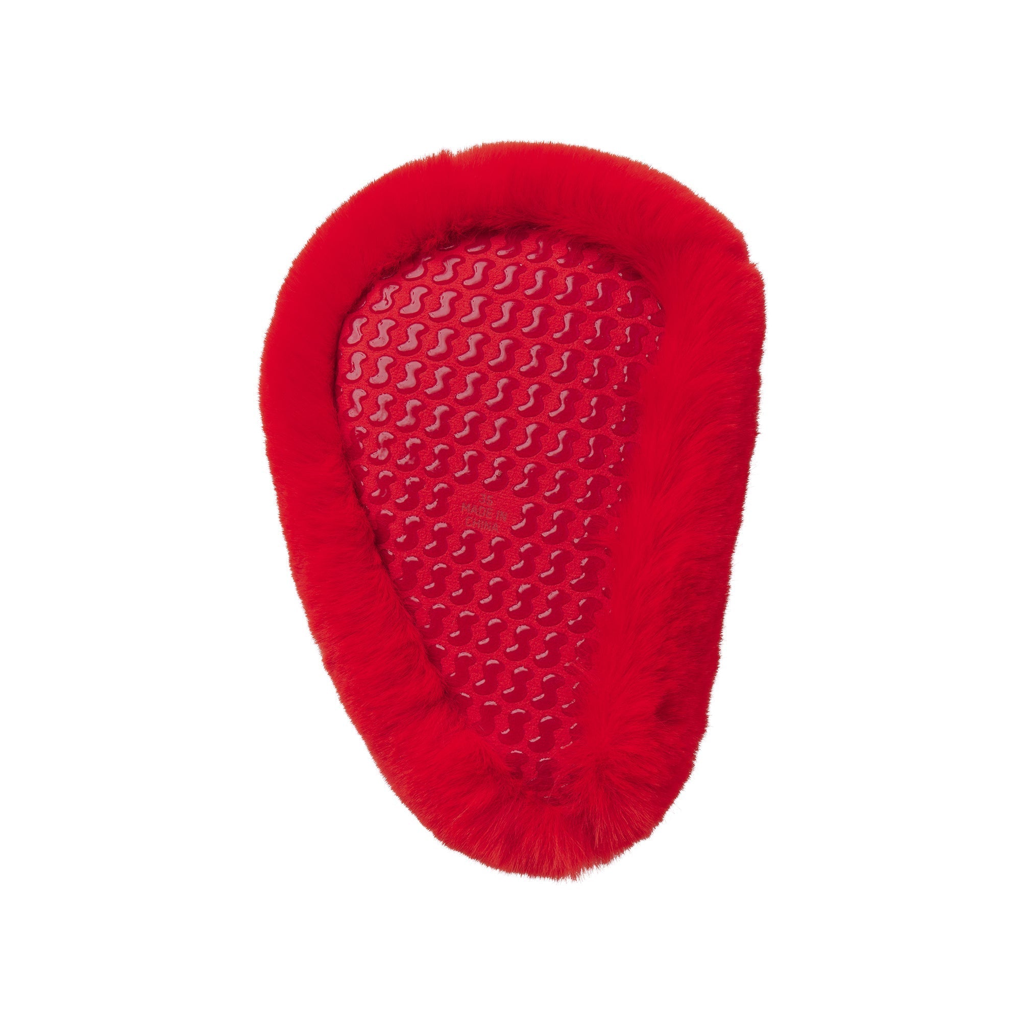 SKIMS FAUX FUR HEART SLIPPER | RUBY - Sneaker Türkiye