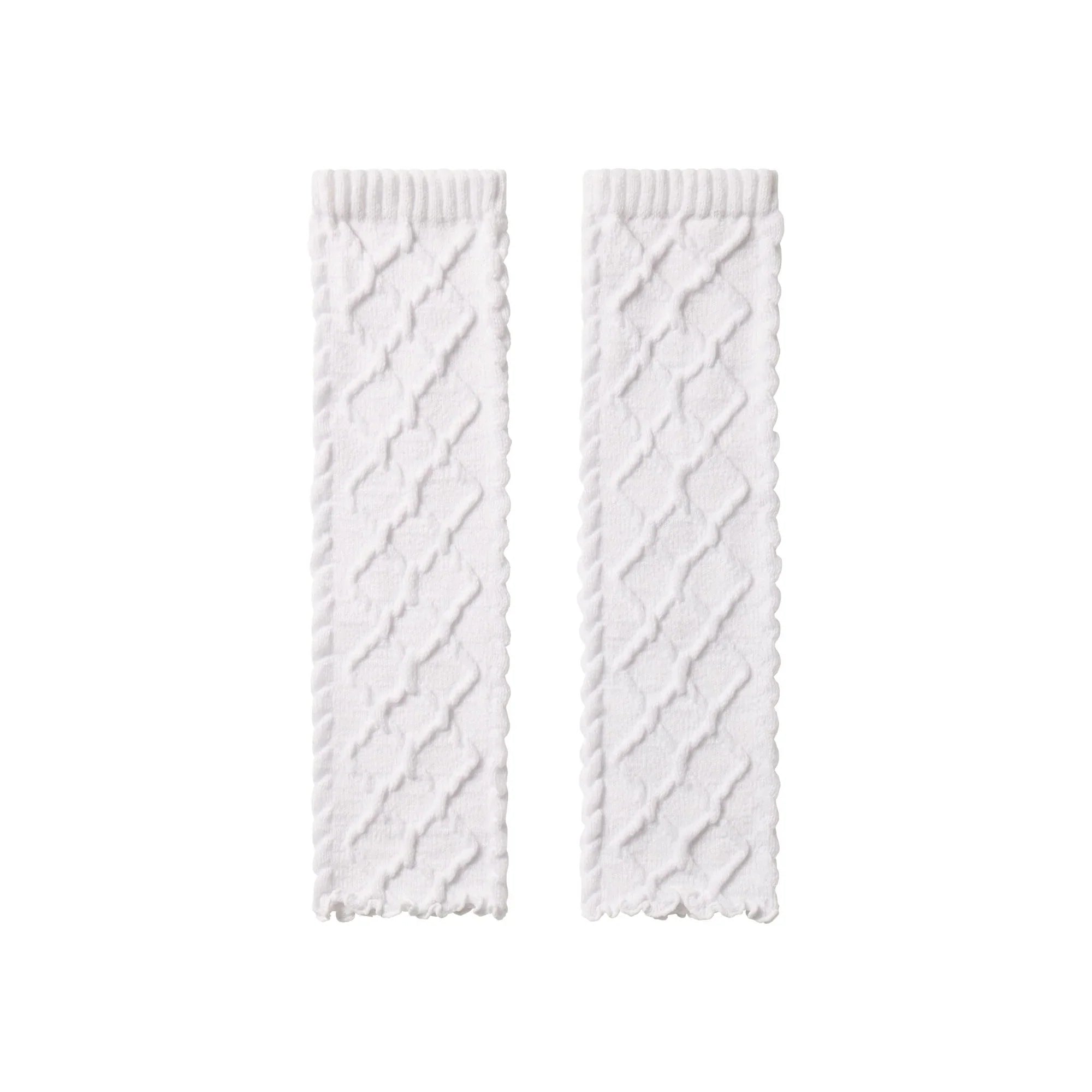 SKIMS COZY LIGHT CABLE KNIT LEG WARMERS | IVORY - Sneaker Türkiye