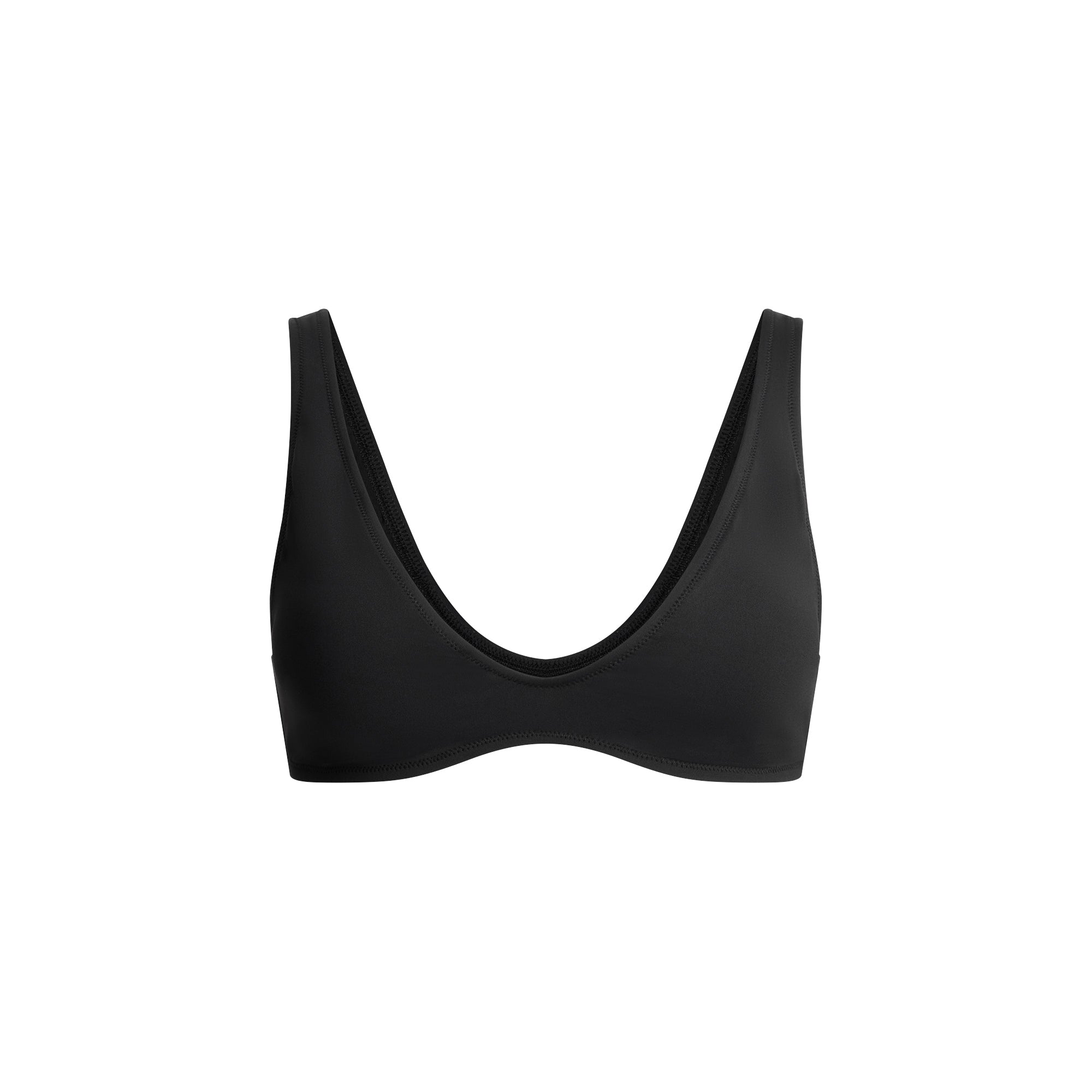 SKIMS SIGNATURE SWIM PLUNGE BIKINI TOP | ONYX - Sneaker Türkiye