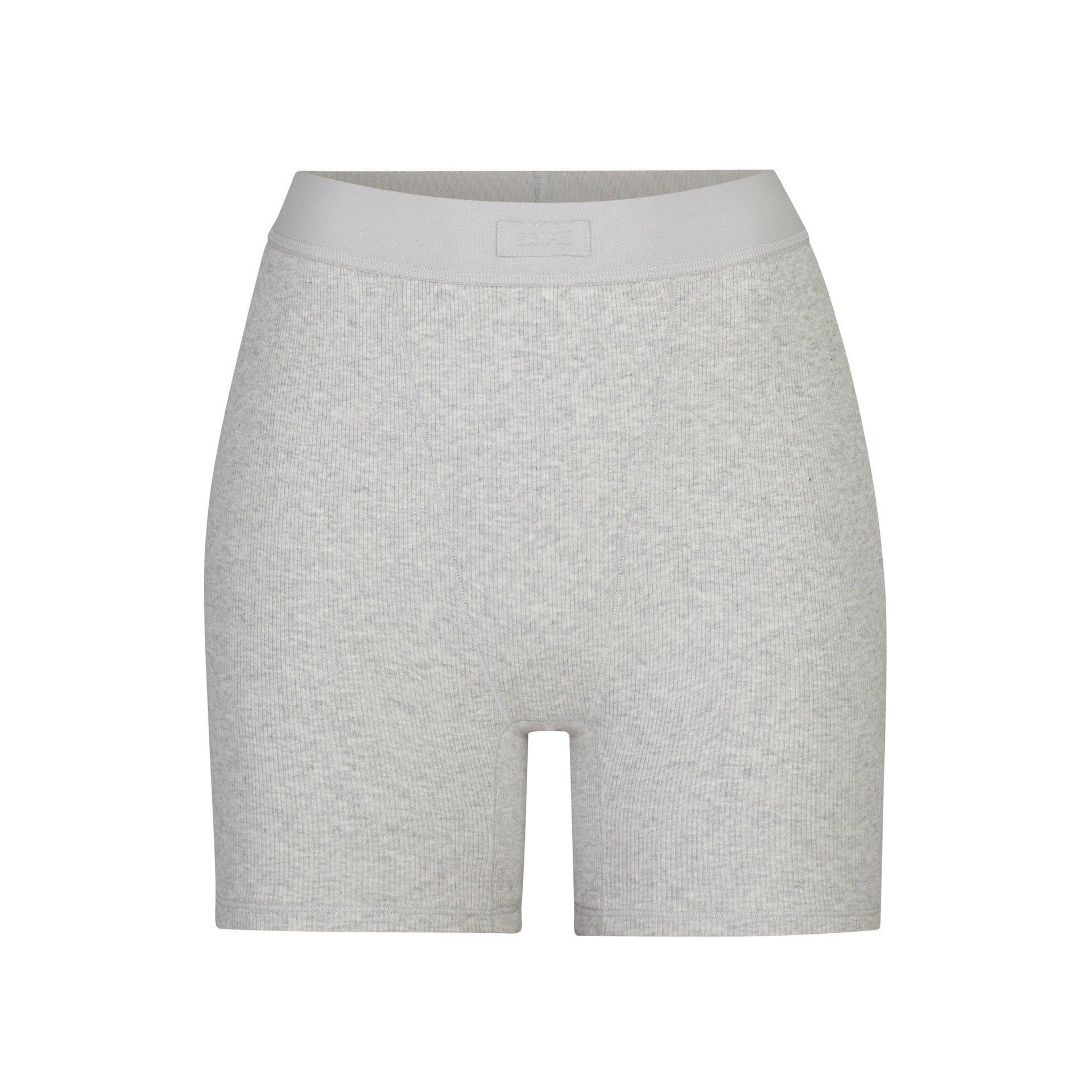 SKIMS COTTON RIB BOXER | LIGHT HEATHER GREY - Sneaker Türkiye