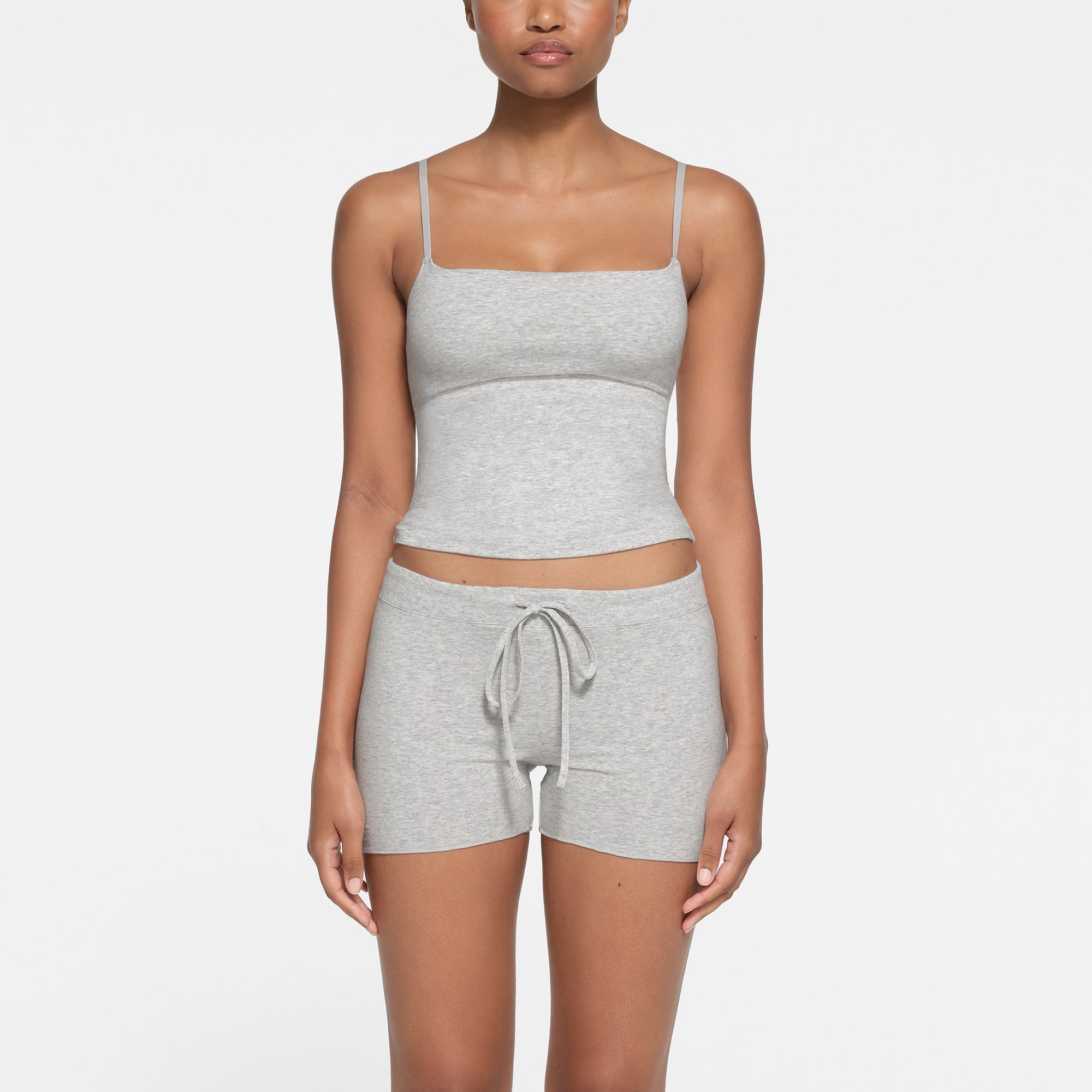 SKIMS COTTON JERSEY CAMI | LIGHT HEATHER GREY - Sneaker Türkiye