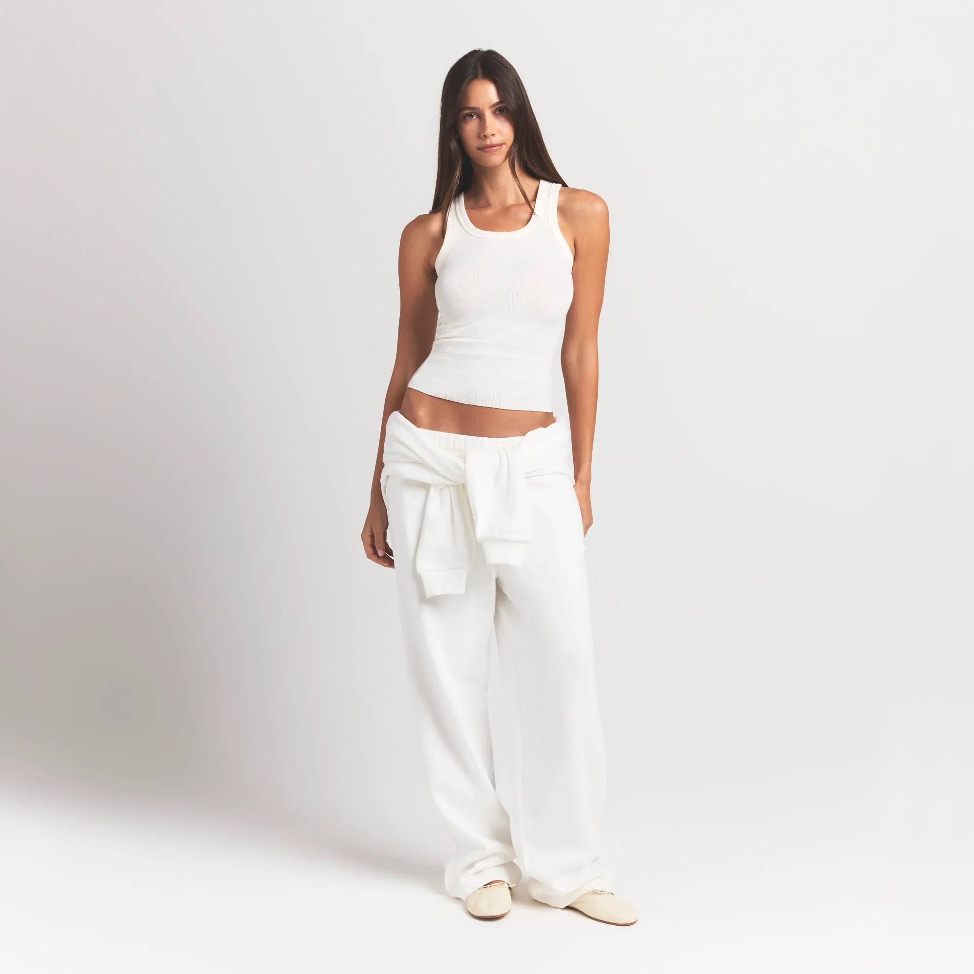 SKIMS COTTON RIB SCOOP NECK TANK | MARBLE - Sneaker Türkiye