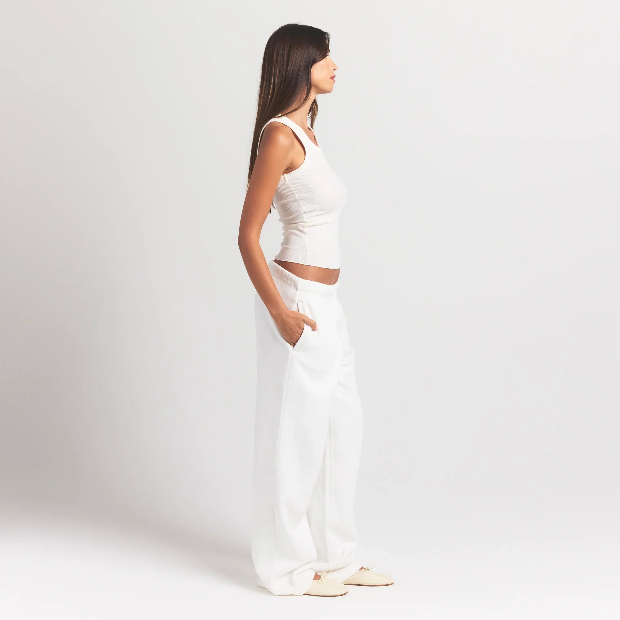 SKIMS COTTON RIB SCOOP NECK TANK | MARBLE - Sneaker Türkiye