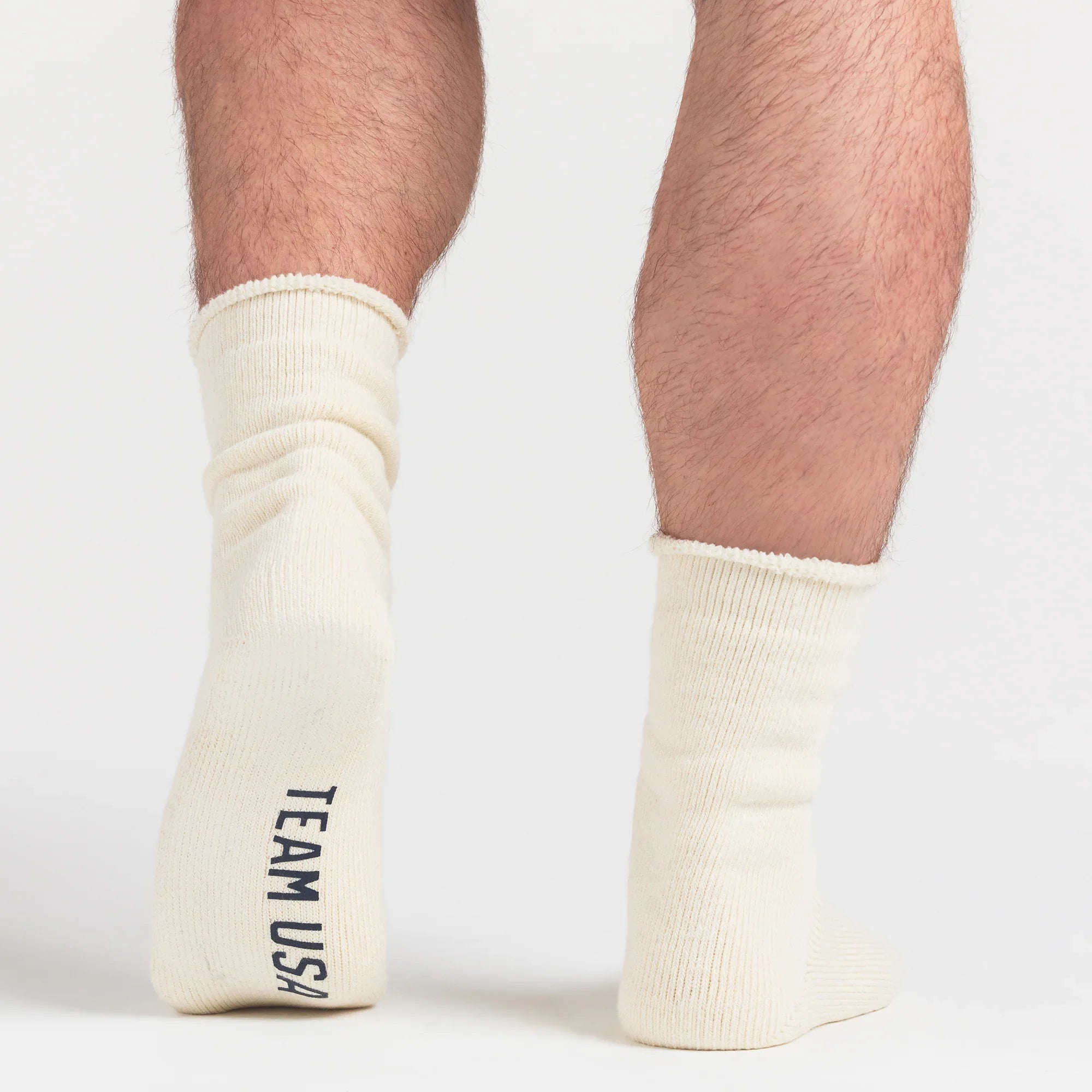 SKIMS FOR TEAM USA MENS OLYMPIC LOUNGE SOCK | ECRU - Sneaker Türkiye