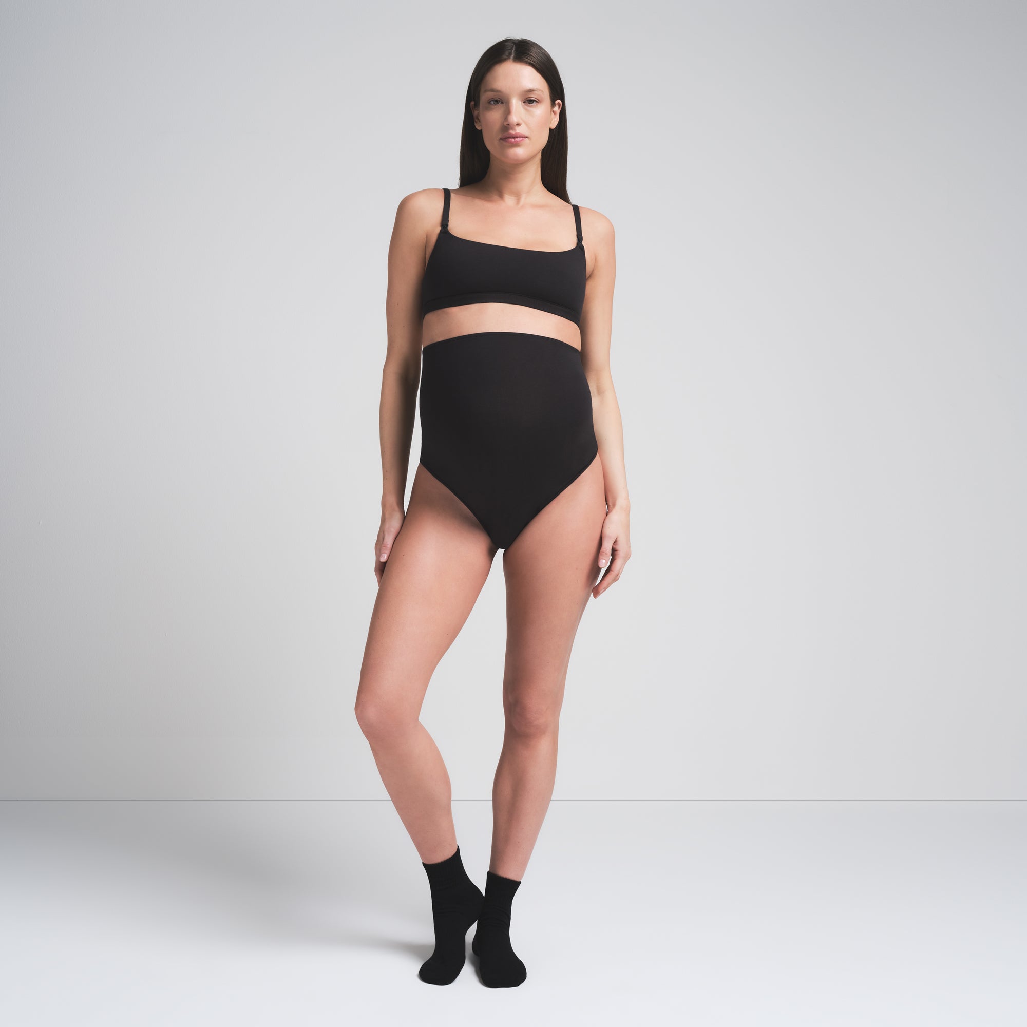 SKIMS COTTON JERSEY MATERNITY NURSING SCOOP BRALETTE | SOOT - Sneaker Türkiye