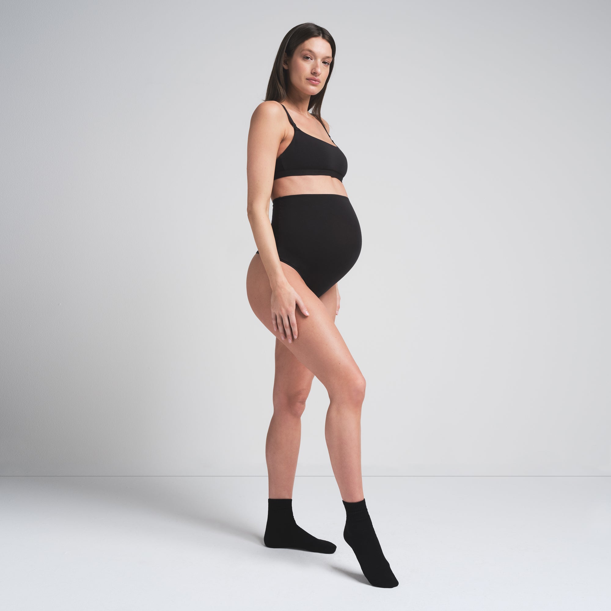 SKIMS COTTON JERSEY MATERNITY NURSING SCOOP BRALETTE | SOOT - Sneaker Türkiye