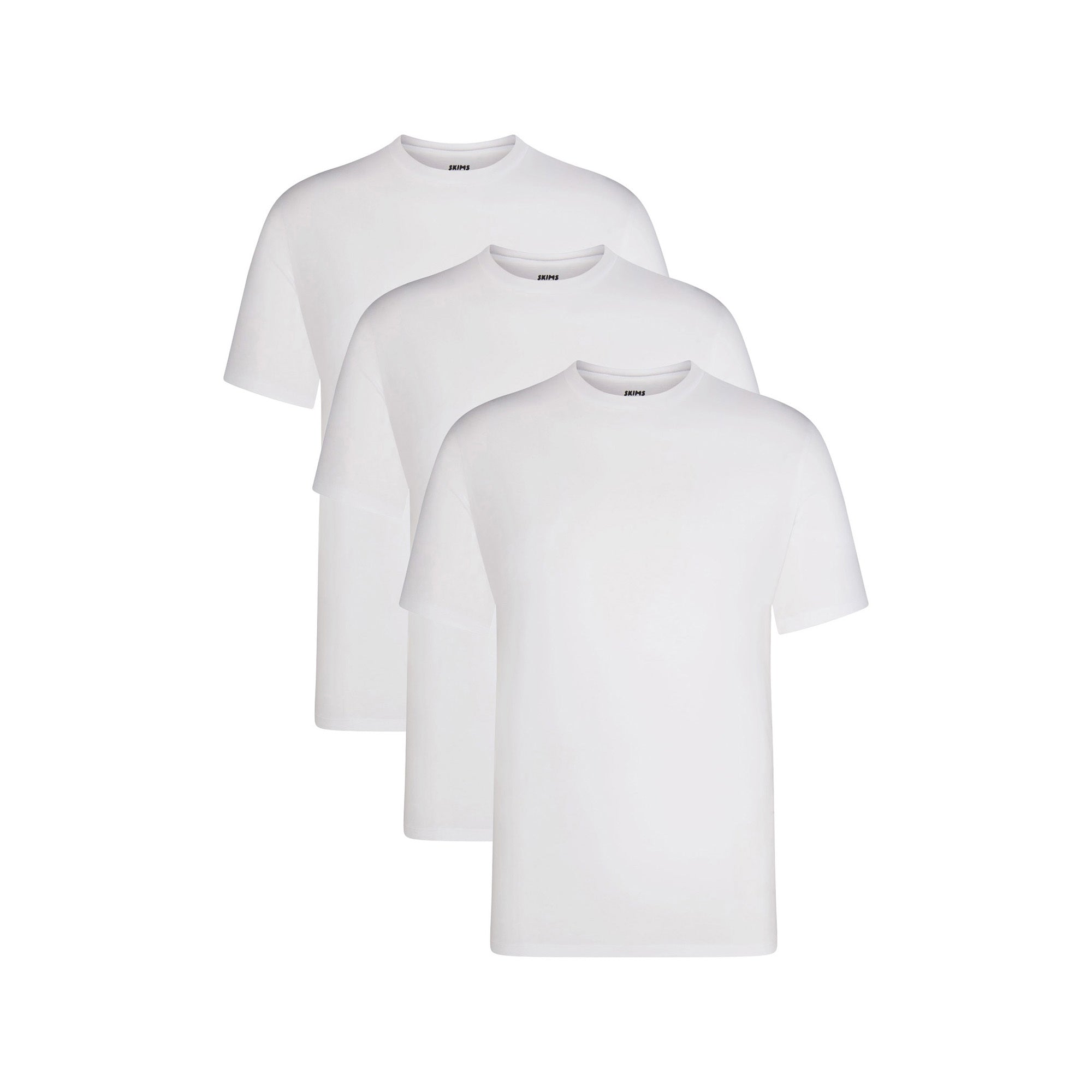 SKIMS BASICS MENS LIGHTWEIGHT T-SHIRT 3-PACK | CHALK - Sneaker Türkiye