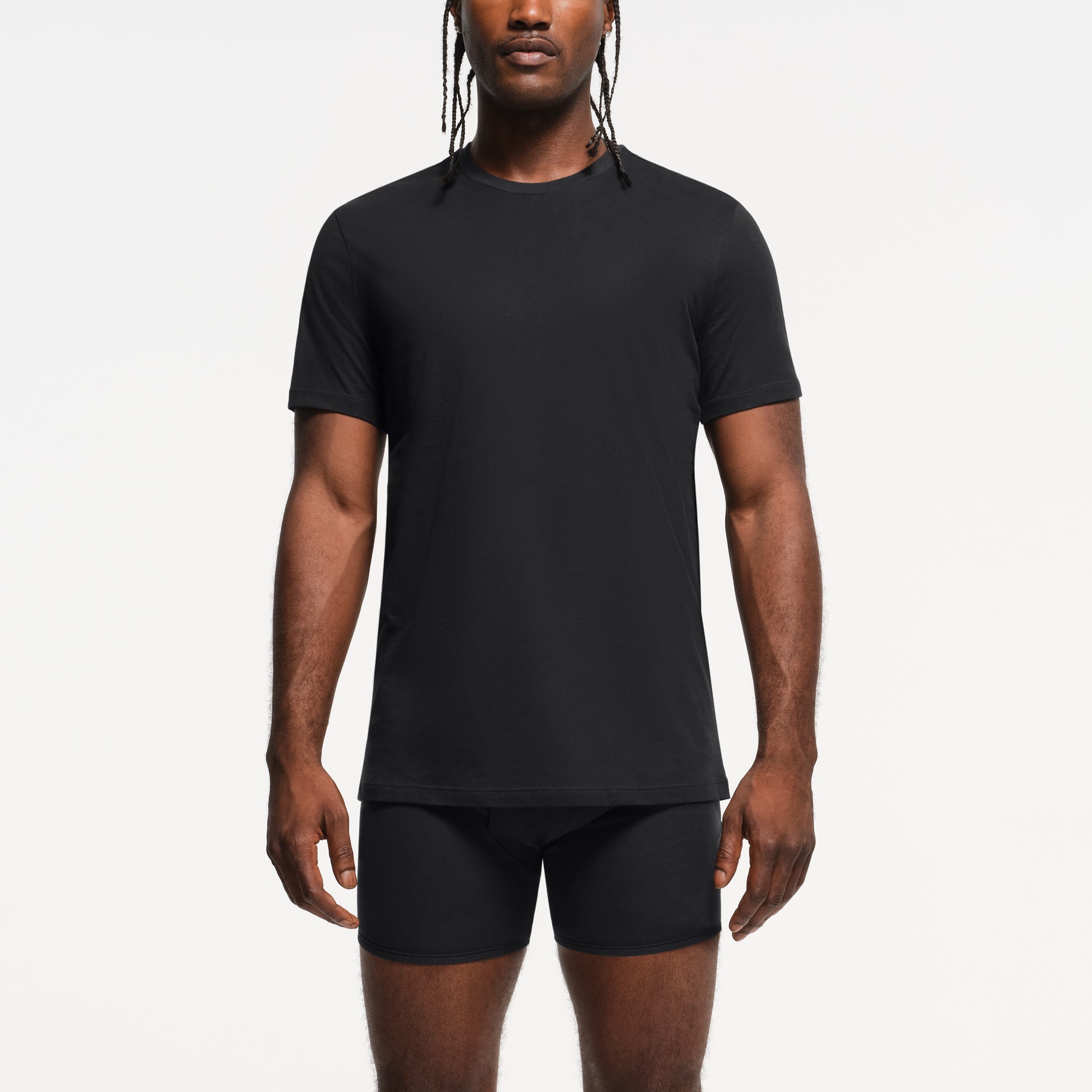 SKIMS BASICS MENS LIGHTWEIGHT T-SHIRT 3-PACK | OBSIDIAN - Sneaker Türkiye