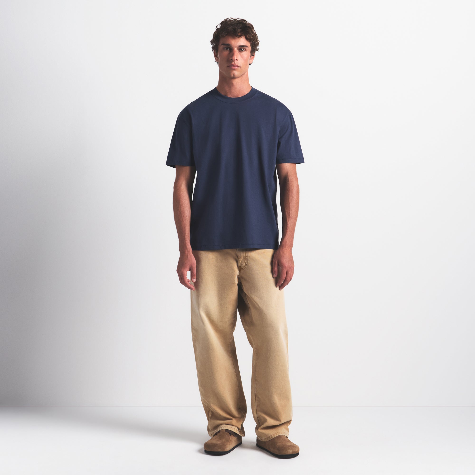 SKIMS HEAVYWEIGHT COTTON MENS RELAXED T-SHIRT | DAMSON - Sneaker Türkiye