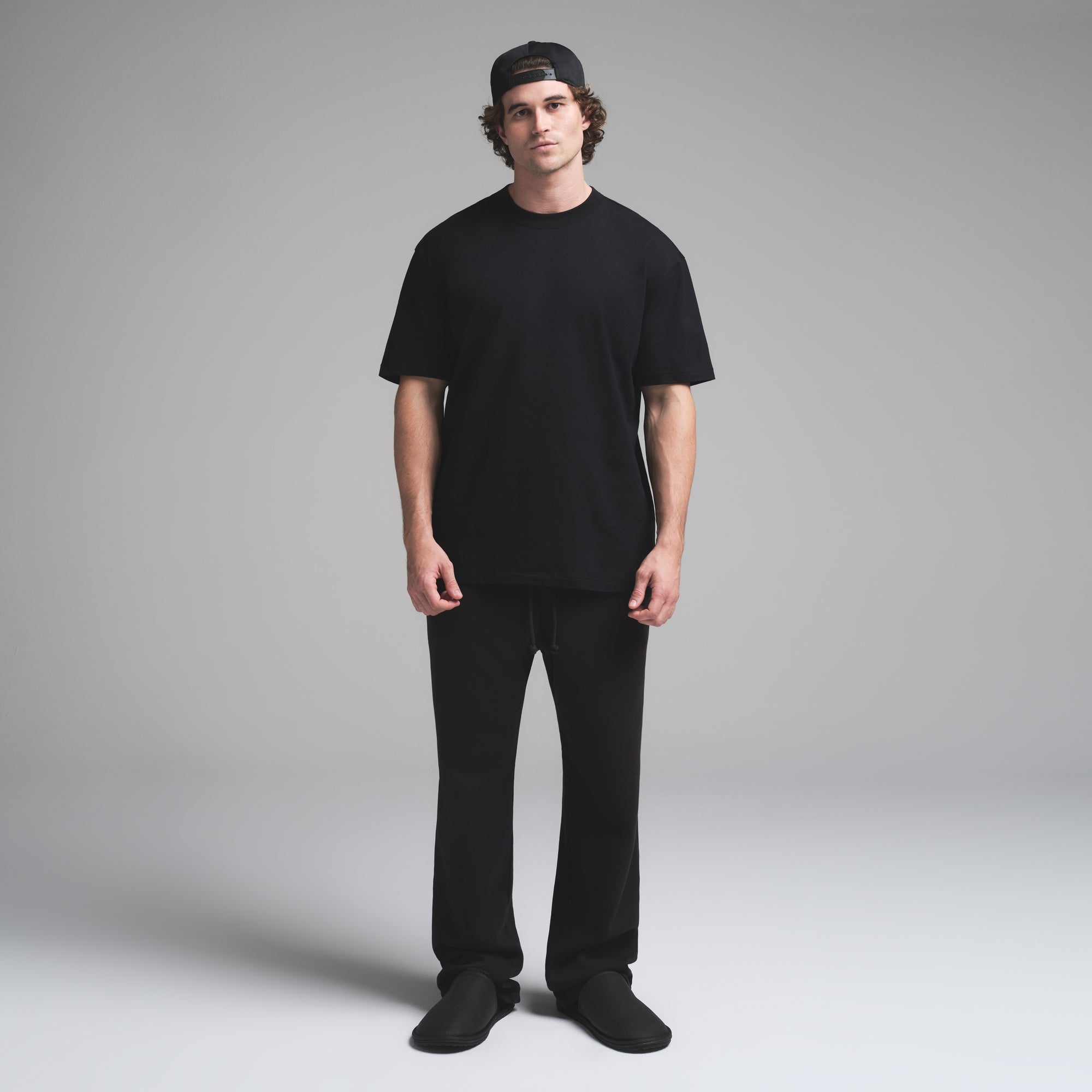 SKIMS HEAVYWEIGHT COTTON MENS RELAXED T-SHIRT | OBSIDIAN - Sneaker Türkiye