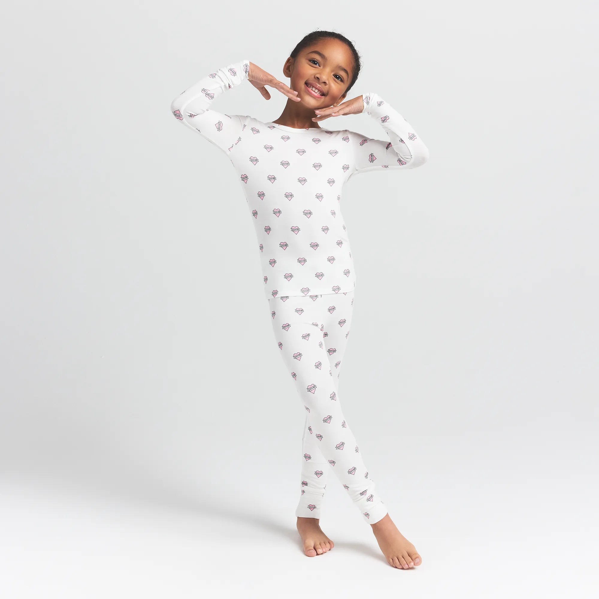 SKIMS SLEEP KIDS SLEEP SET | MARBLE HEART BANNER - Sneaker Türkiye