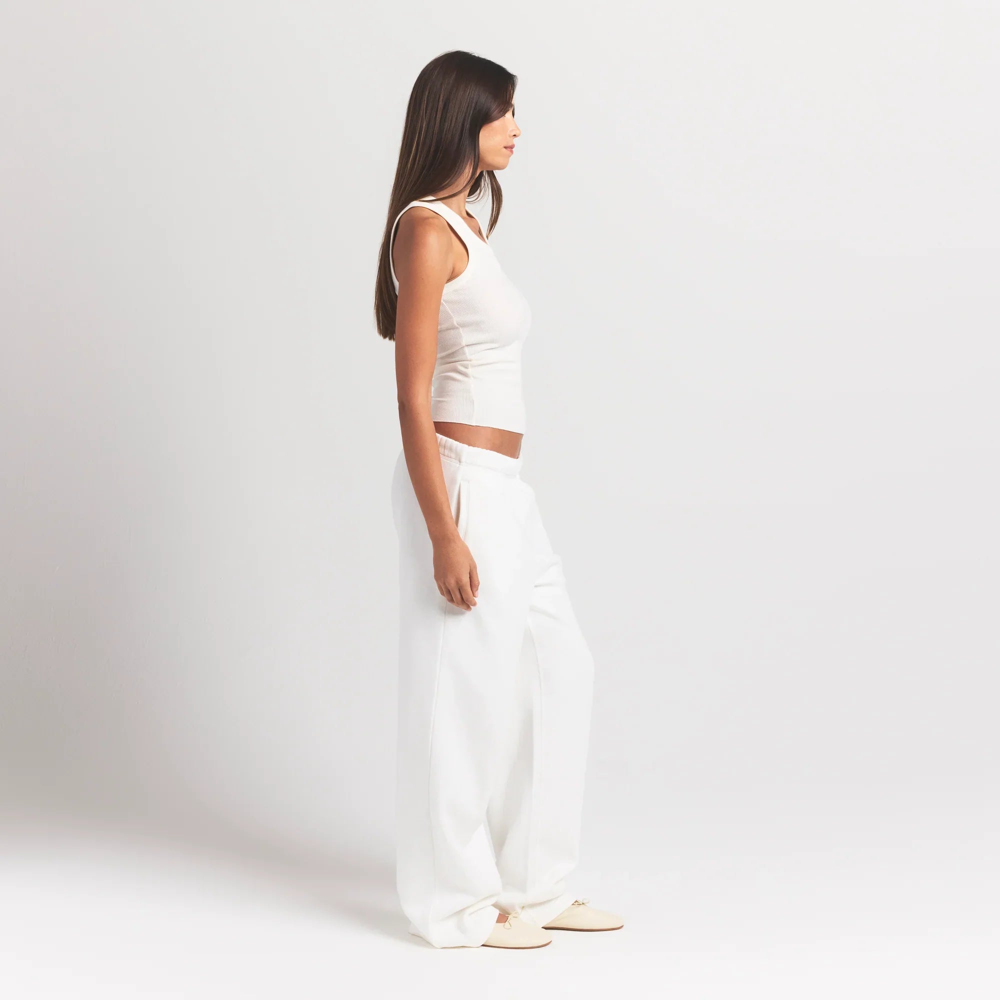 SKIMS COTTON FLEECE CLASSIC STRAIGHT LEG PANT | MARBLE - Sneaker Türkiye
